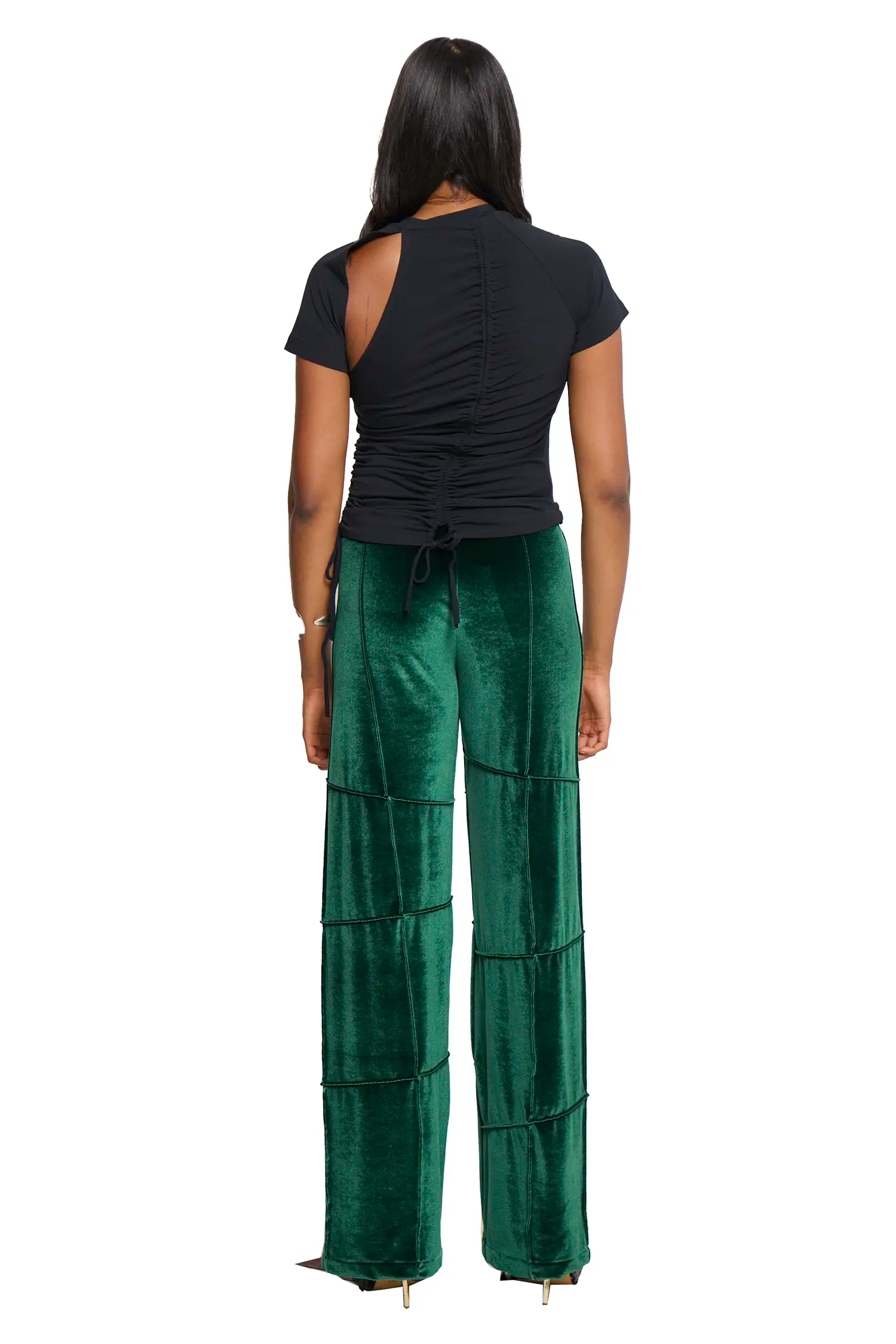 Spider pant - bottle green (straight)