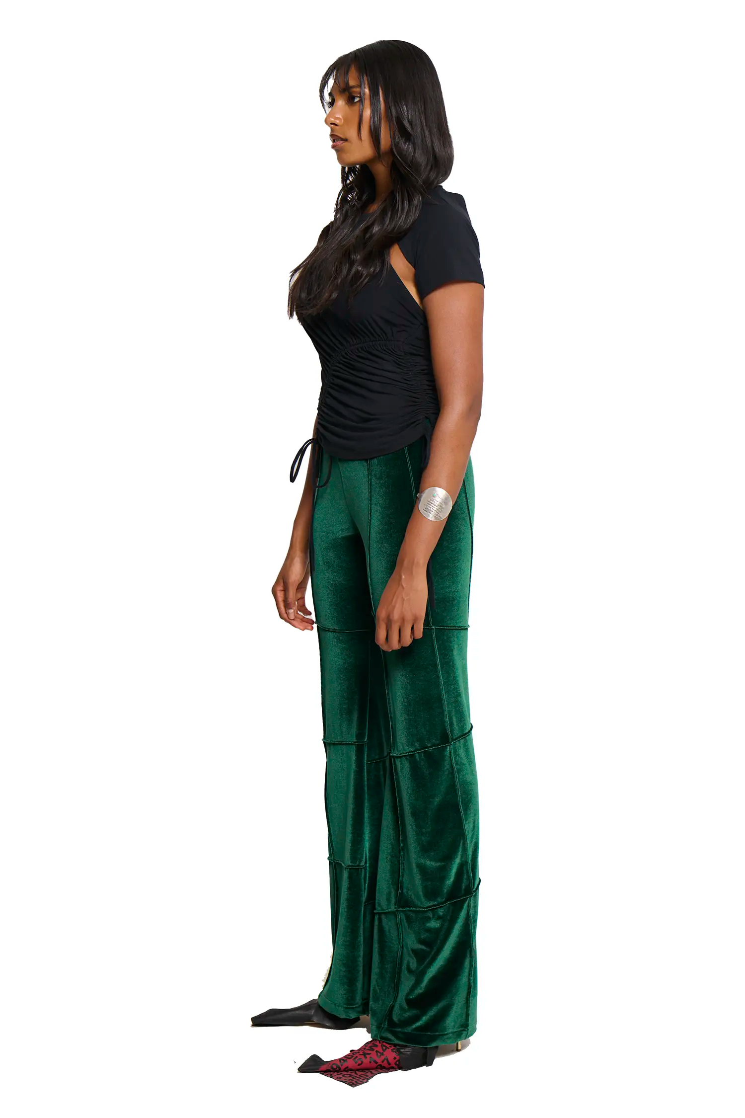 Spider pant - bottle green (flare)