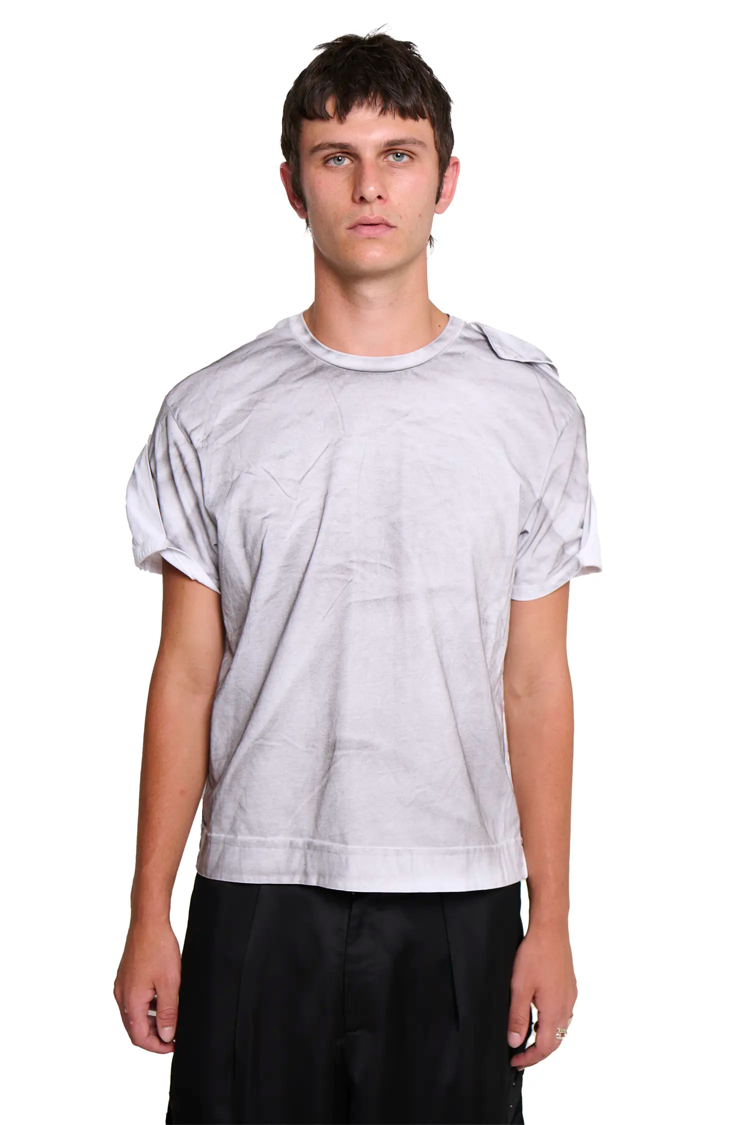 Long placket t-shirt