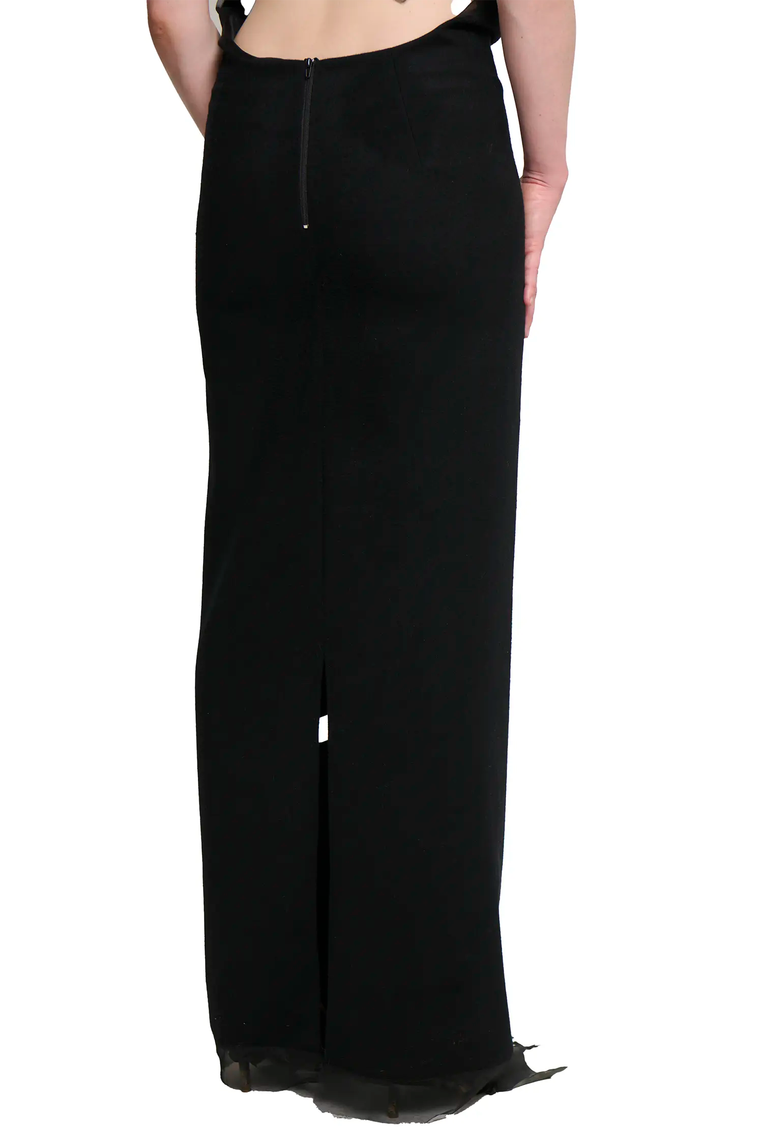 Sliced dress - black