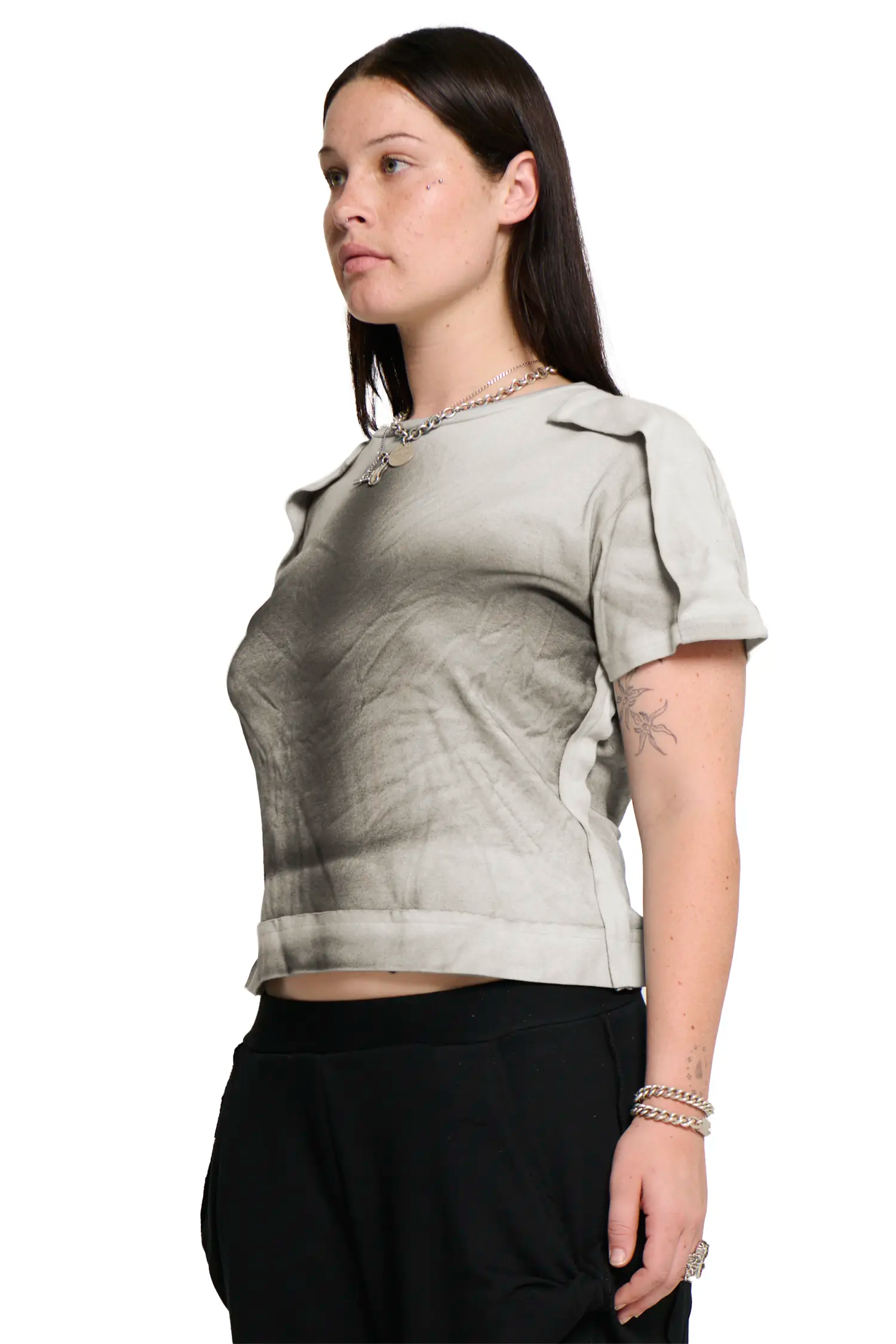 Placket t-shirt white