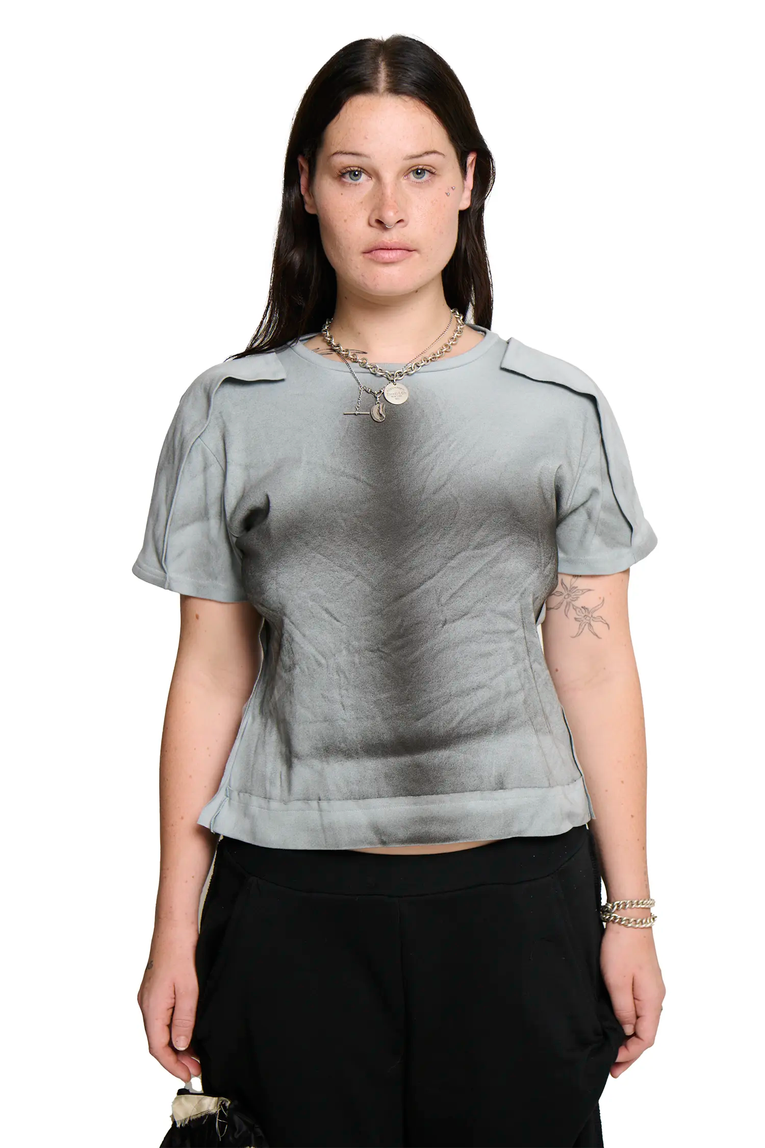 Placket t-shirt blue