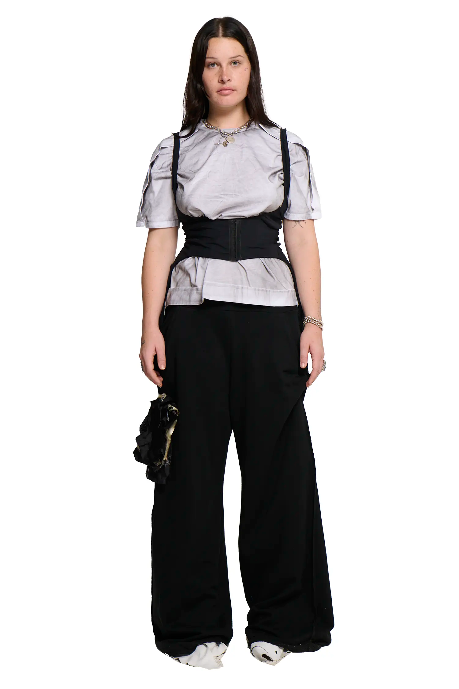 Long placket t-shirt