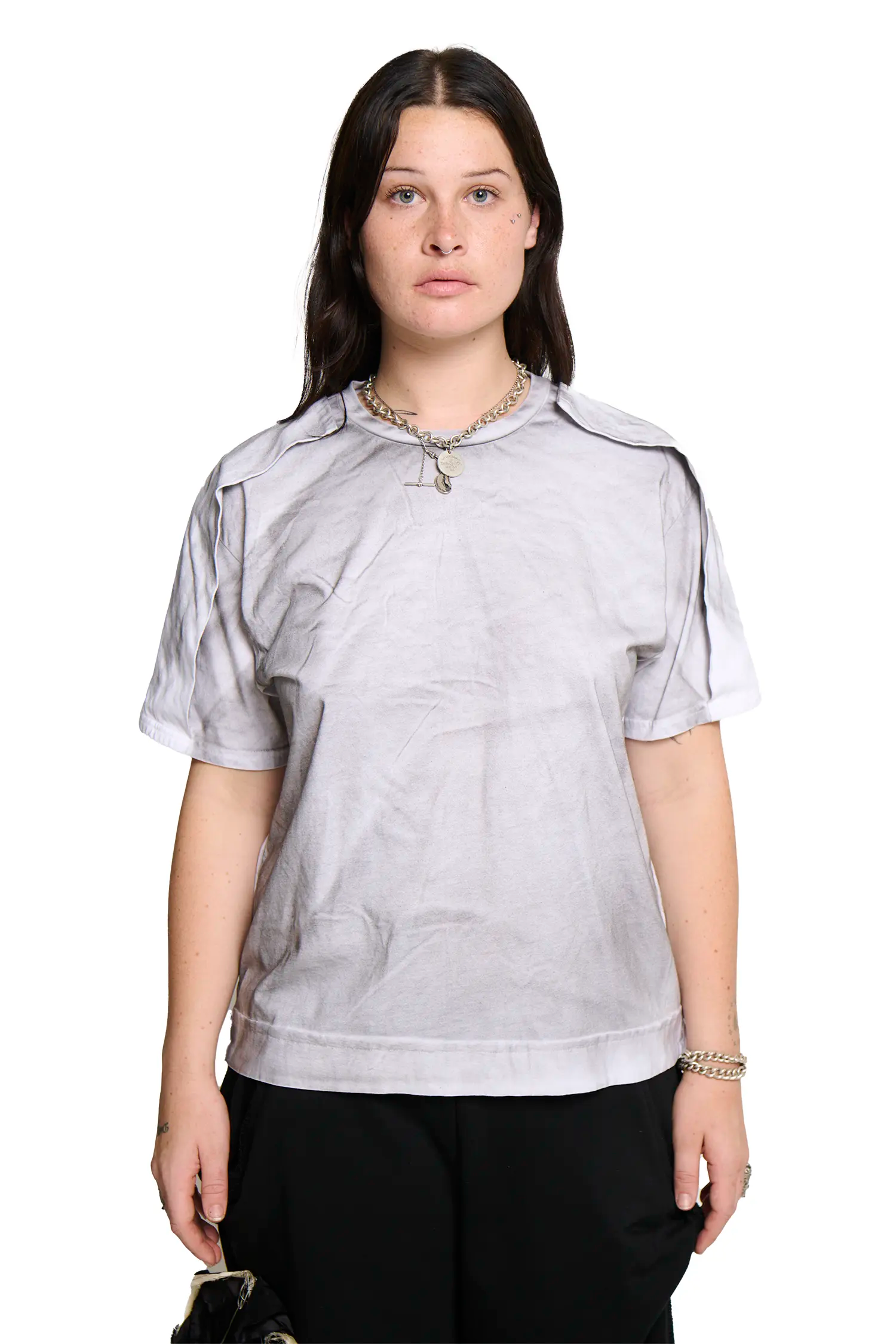 Long placket t-shirt