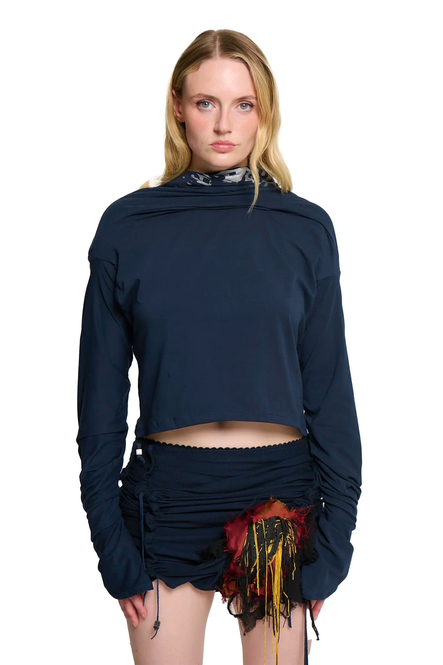 Lulu long sleeve stretch jersey navy
