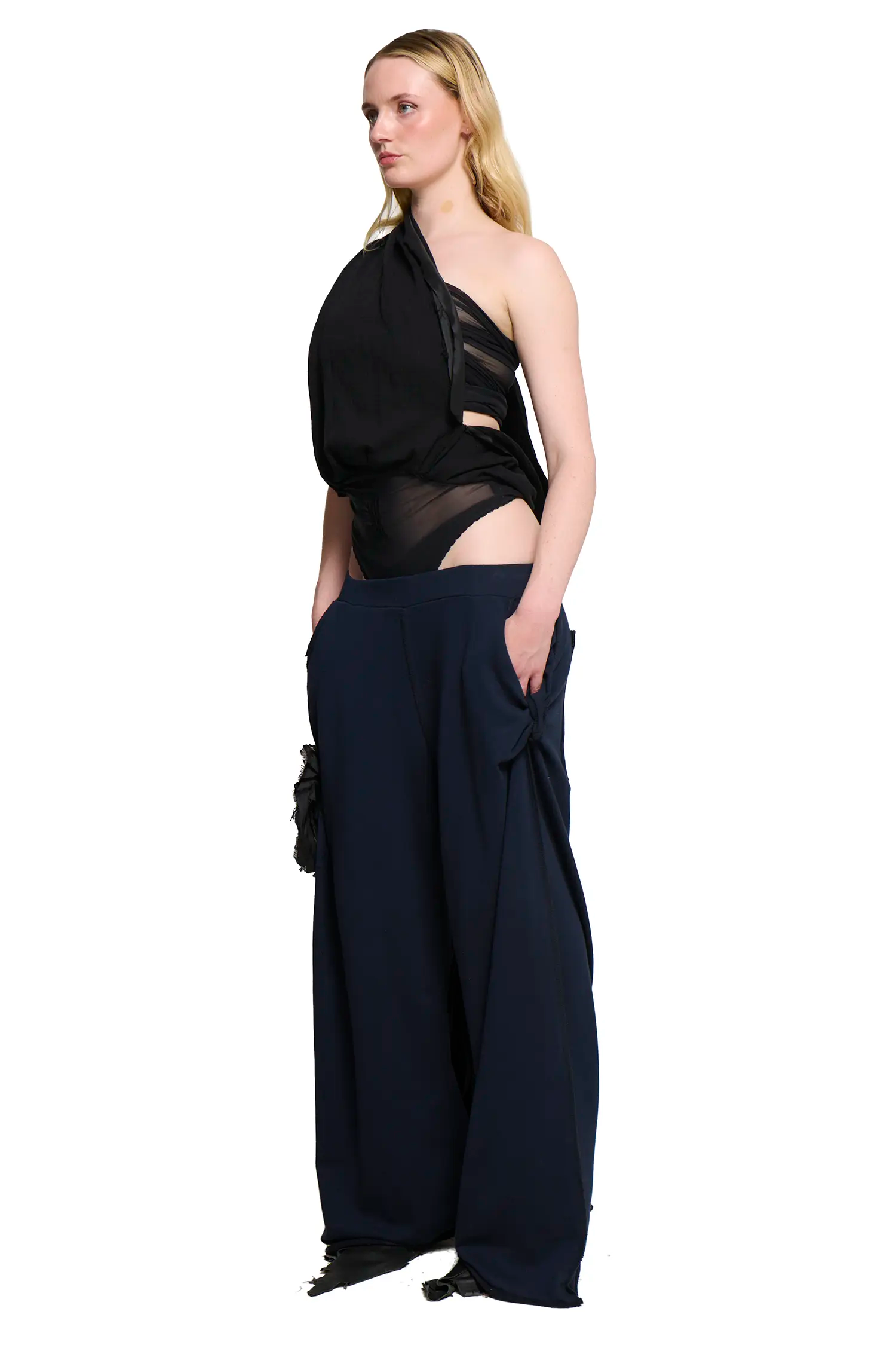 Ava shawl wrap - black