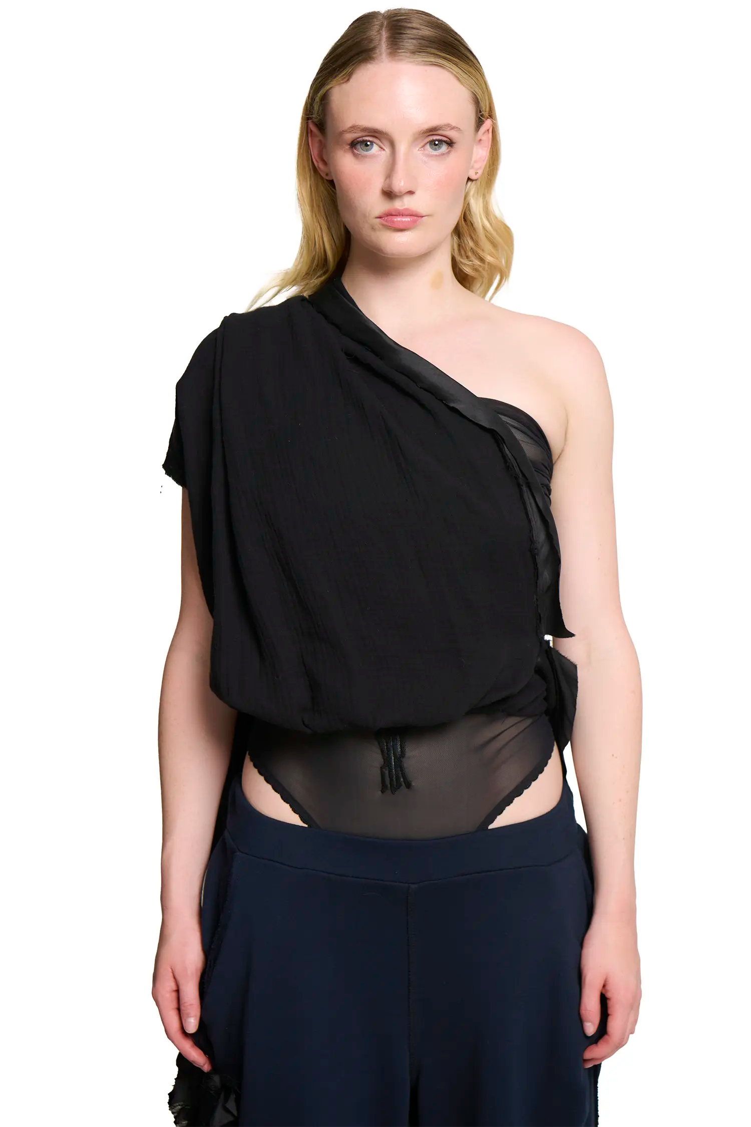 Ava shawl wrap - black