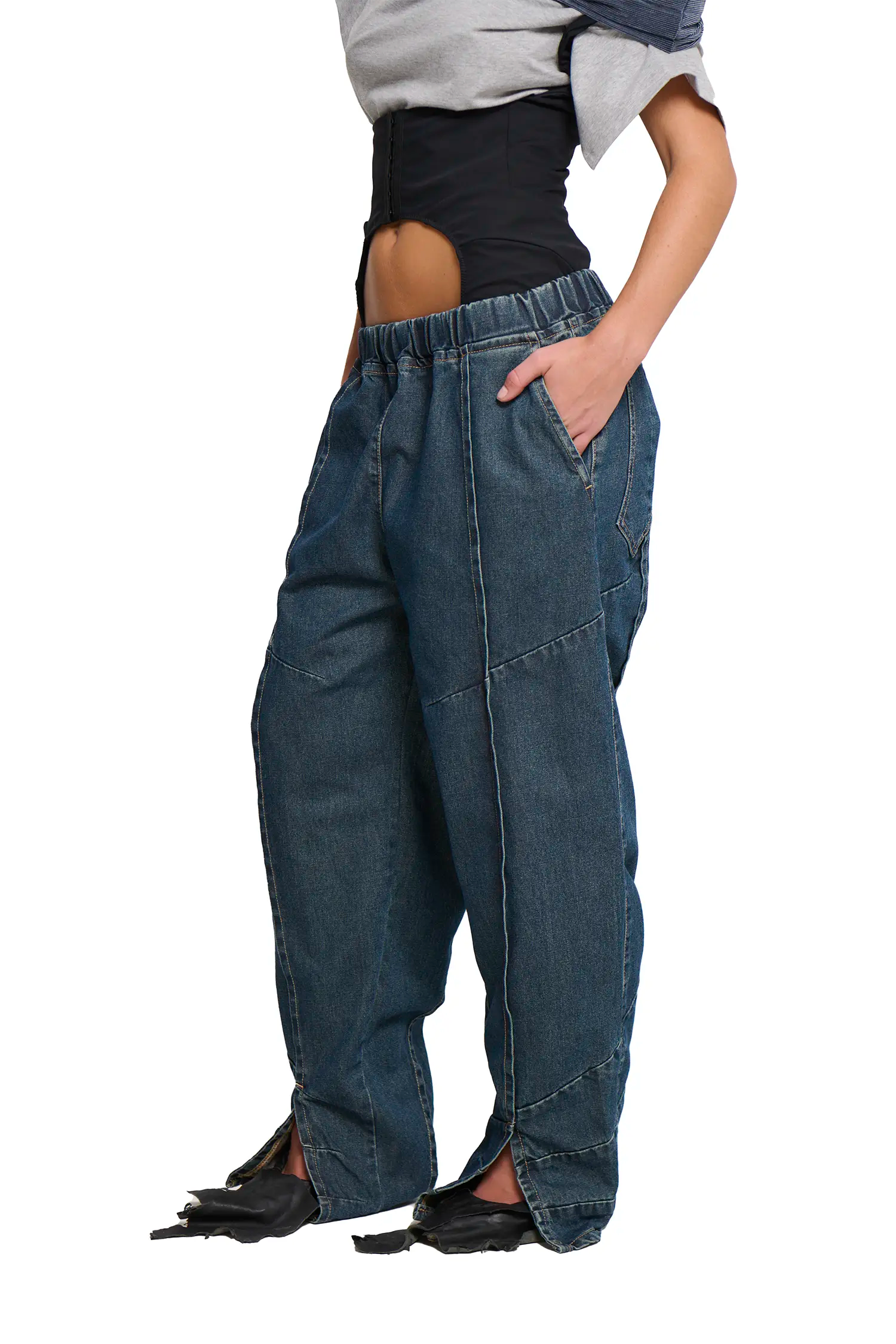 Baggy spider denim