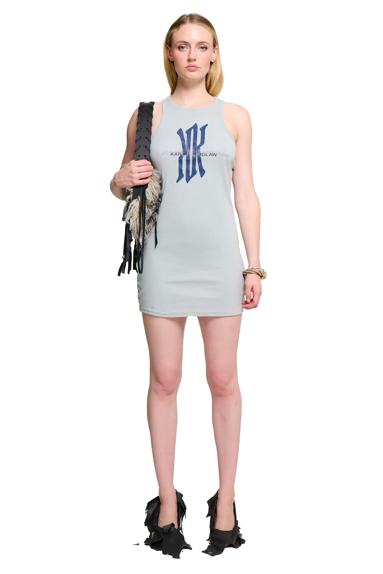 Lala tank dress - light blue
