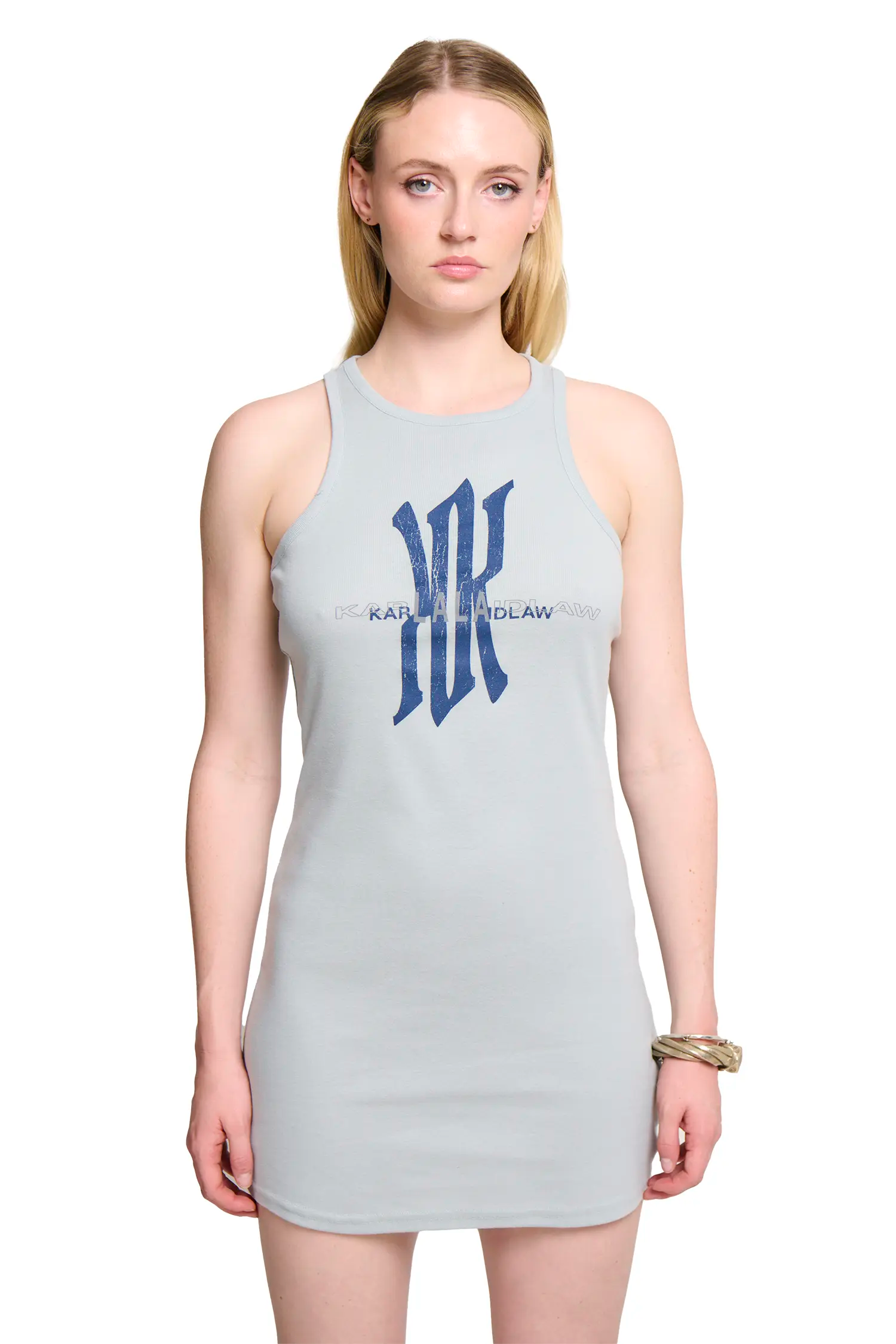 Lala tank dress - light blue