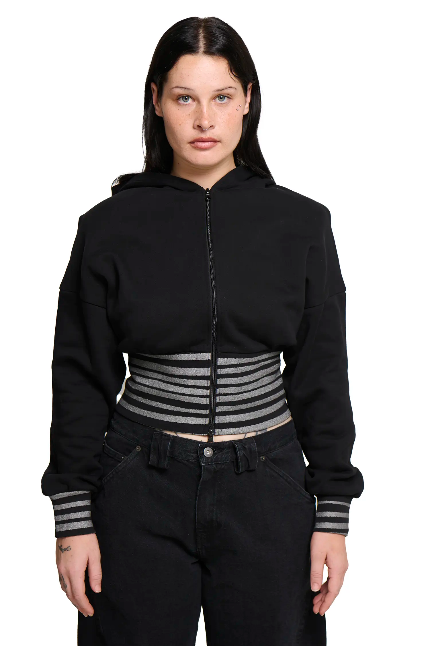 Circus jacket - vintage black/silver