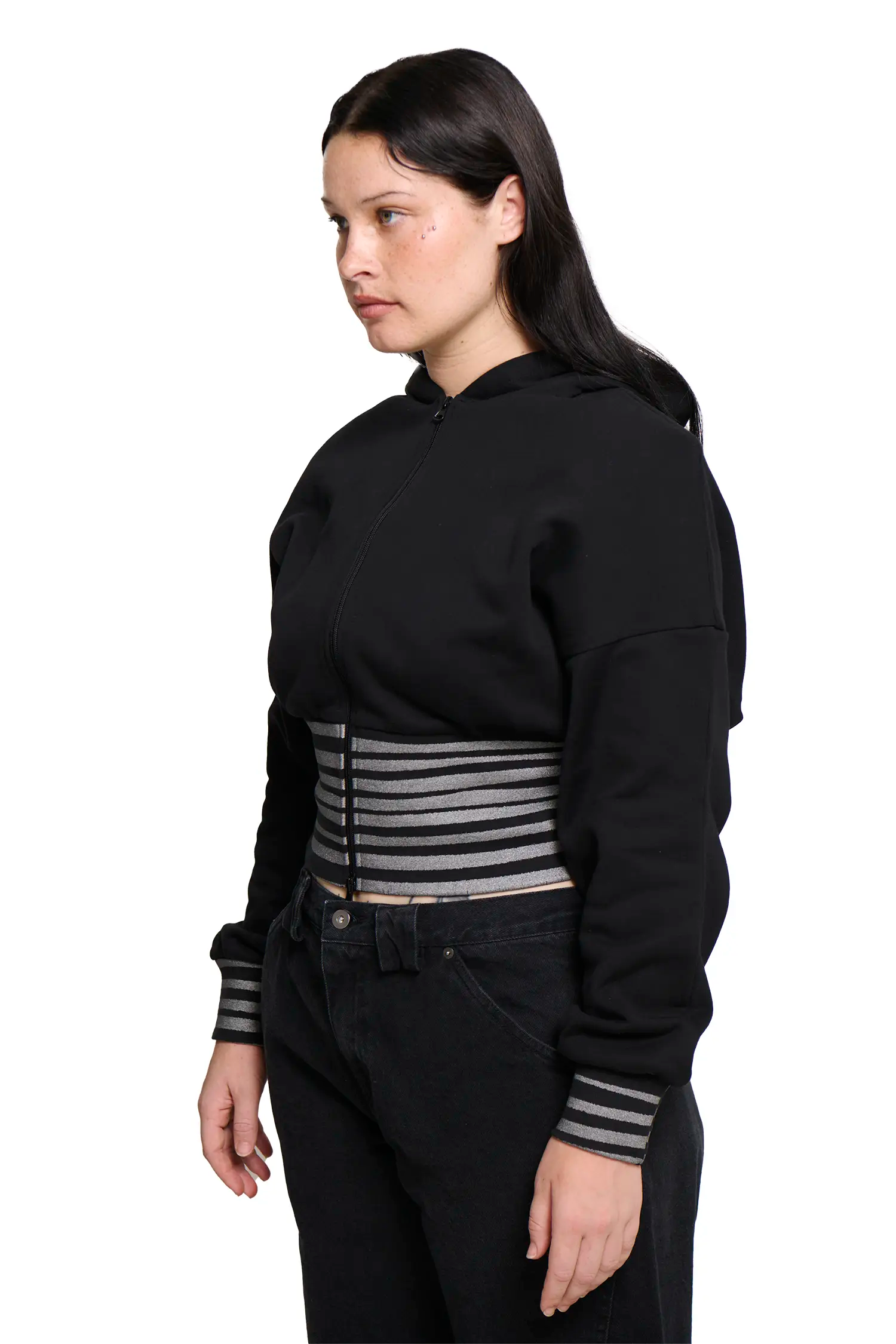 Circus jacket - vintage black/silver