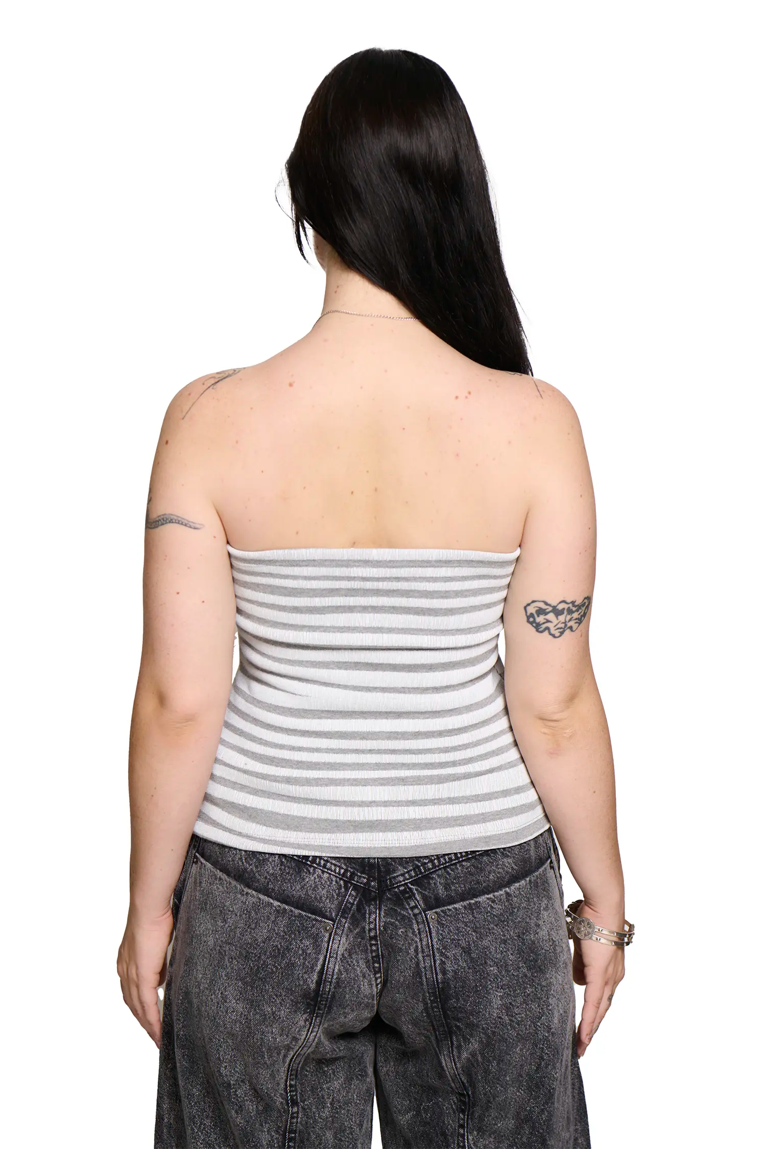 Circus bandeau - grey/white