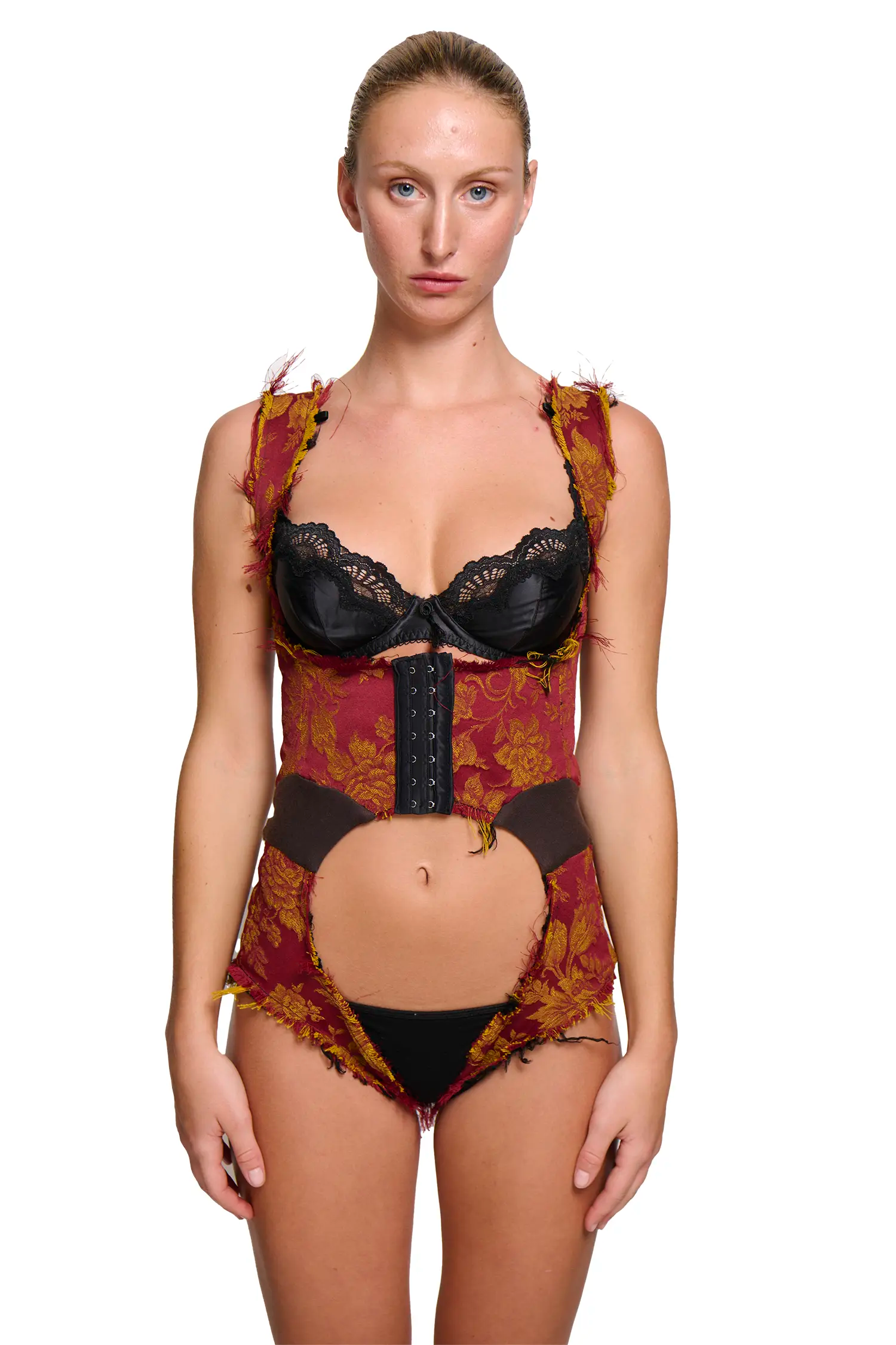 Furn playsuit - floral jaquard