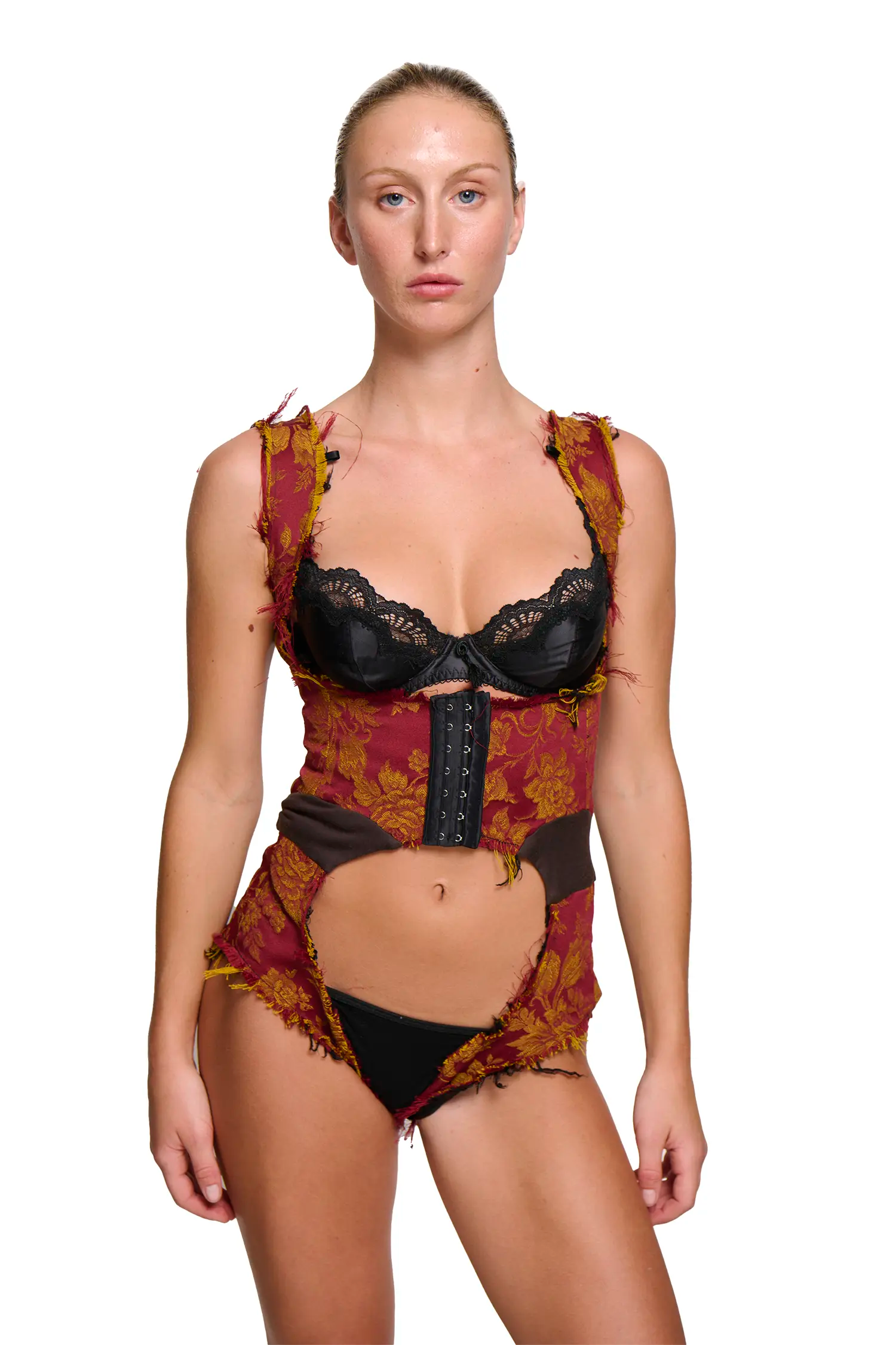 Furn playsuit - floral jaquard