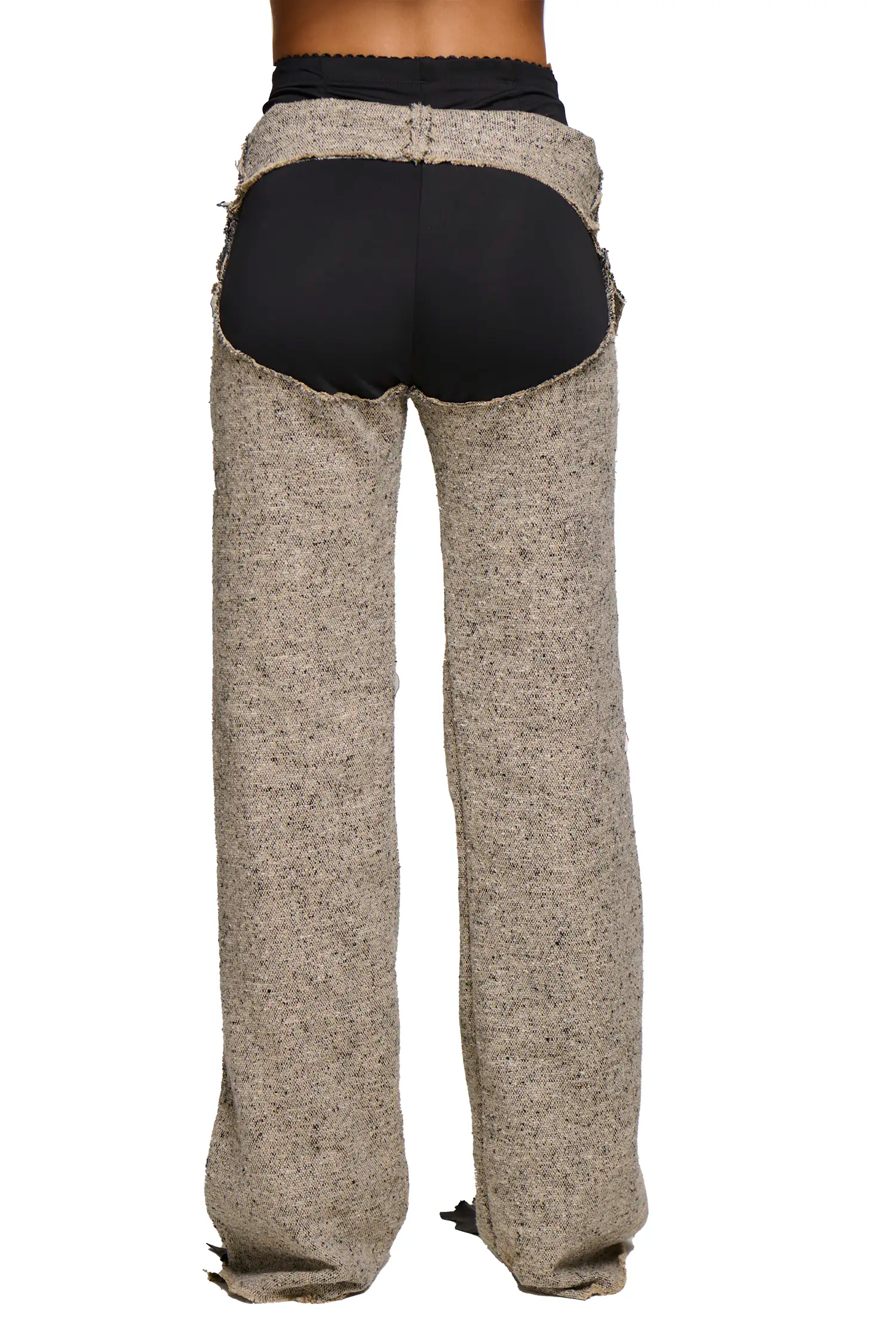 Phoebe tweed suit pant - beige