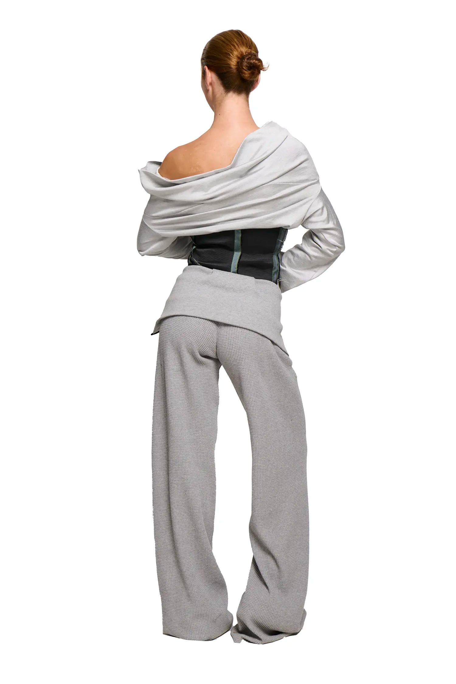 Waffle jester pant - grey marle