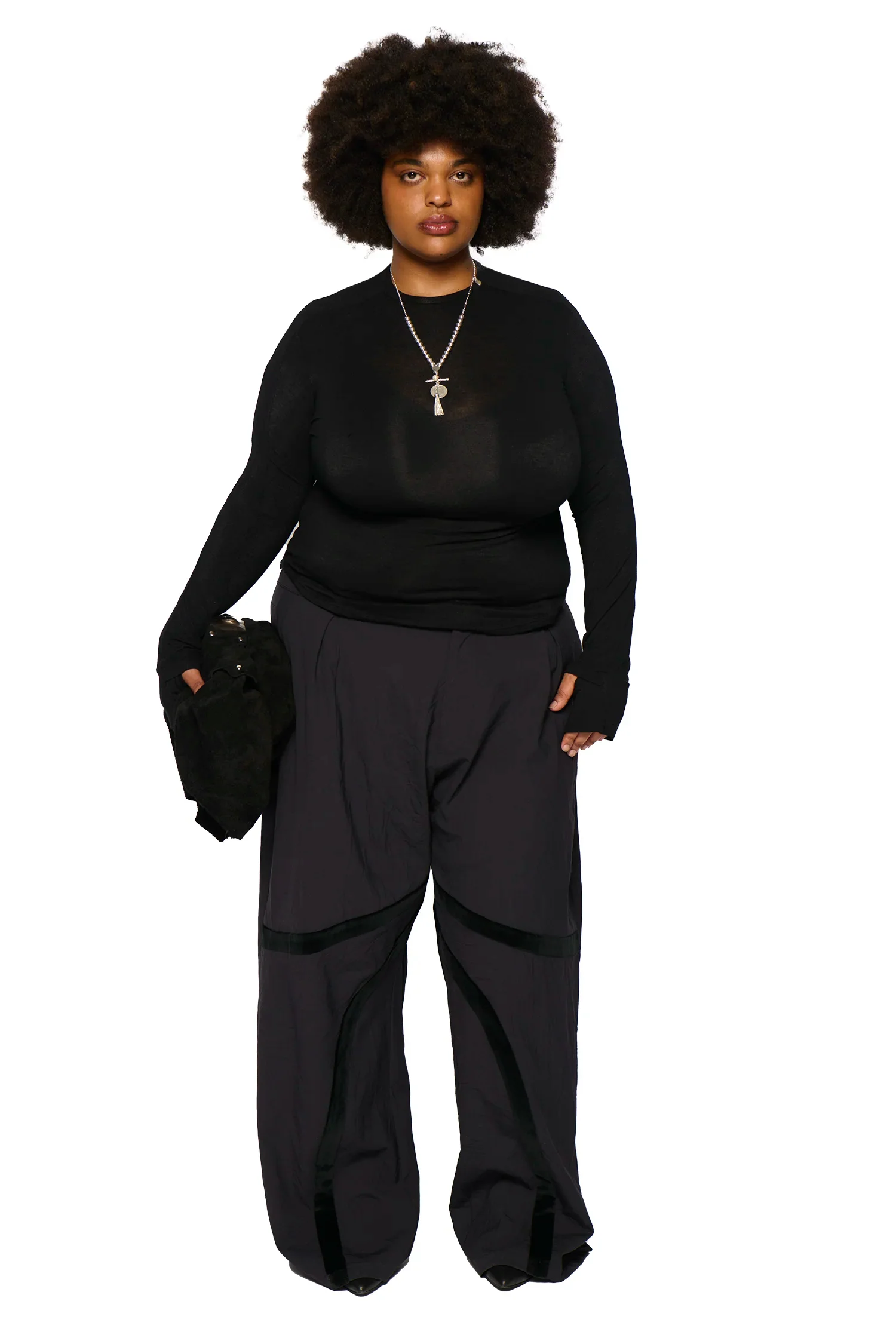 Angel wool top - black