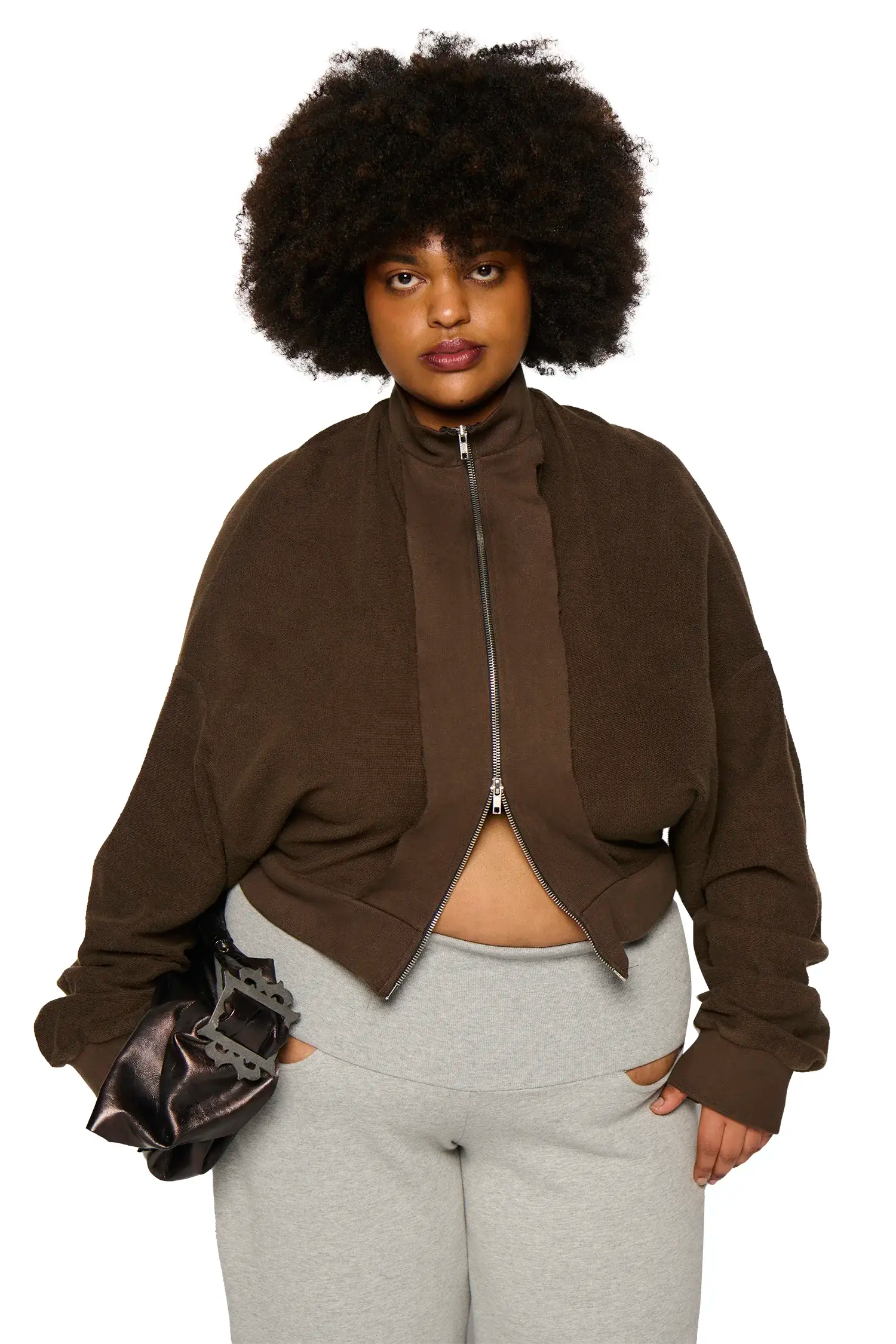 Upside down jumper brown