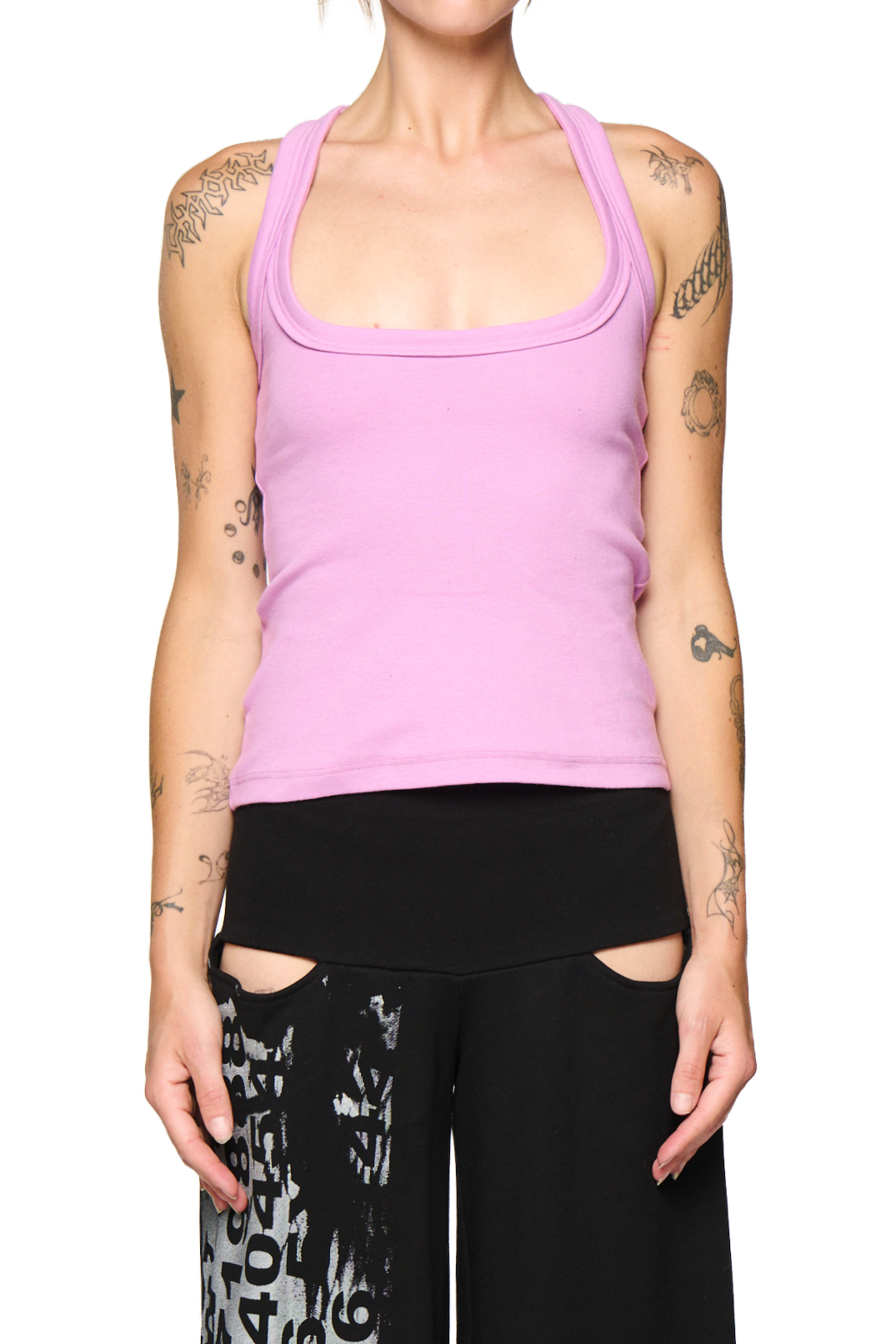 Scoop neck tank - lilac