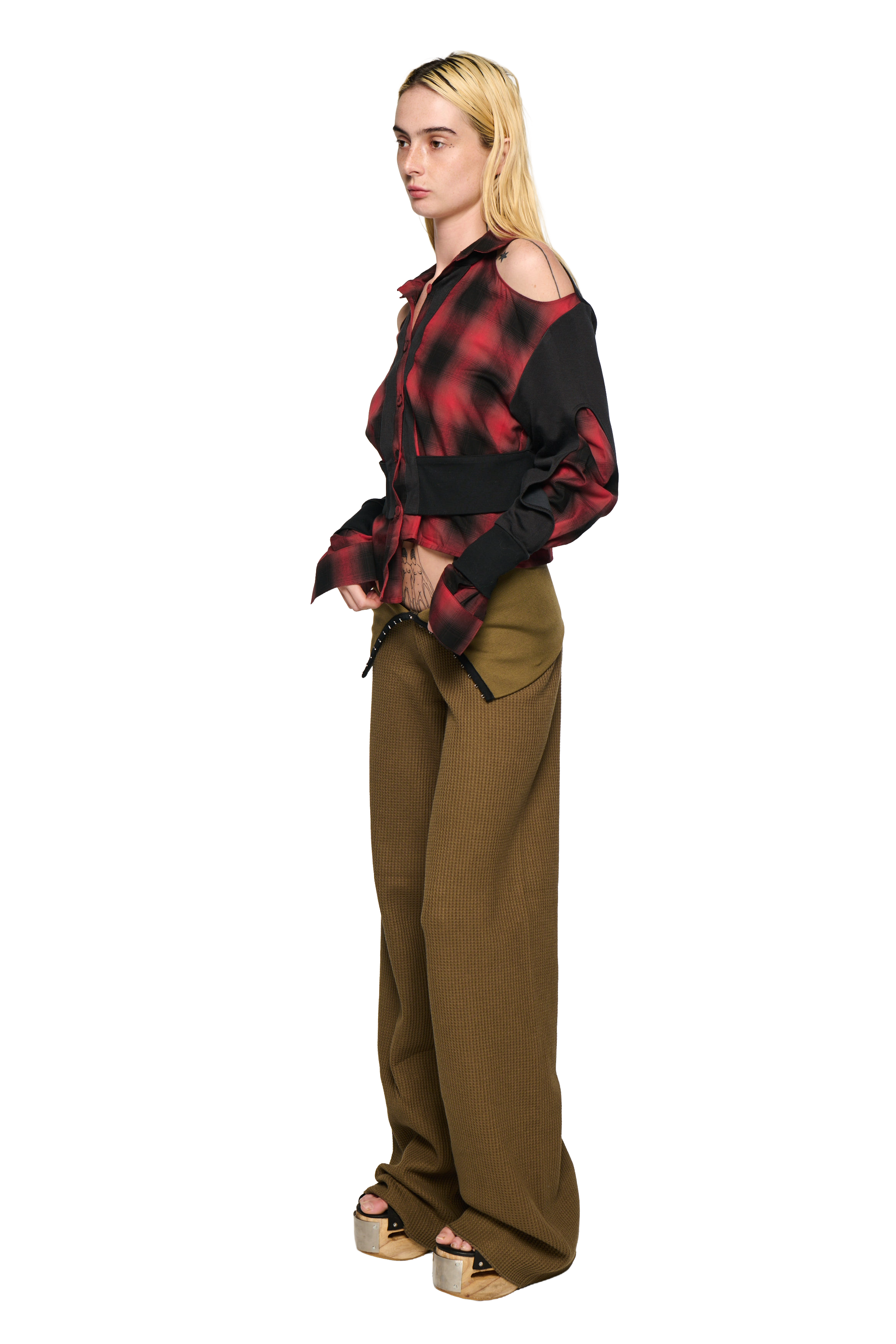 Waffle pant - khaki