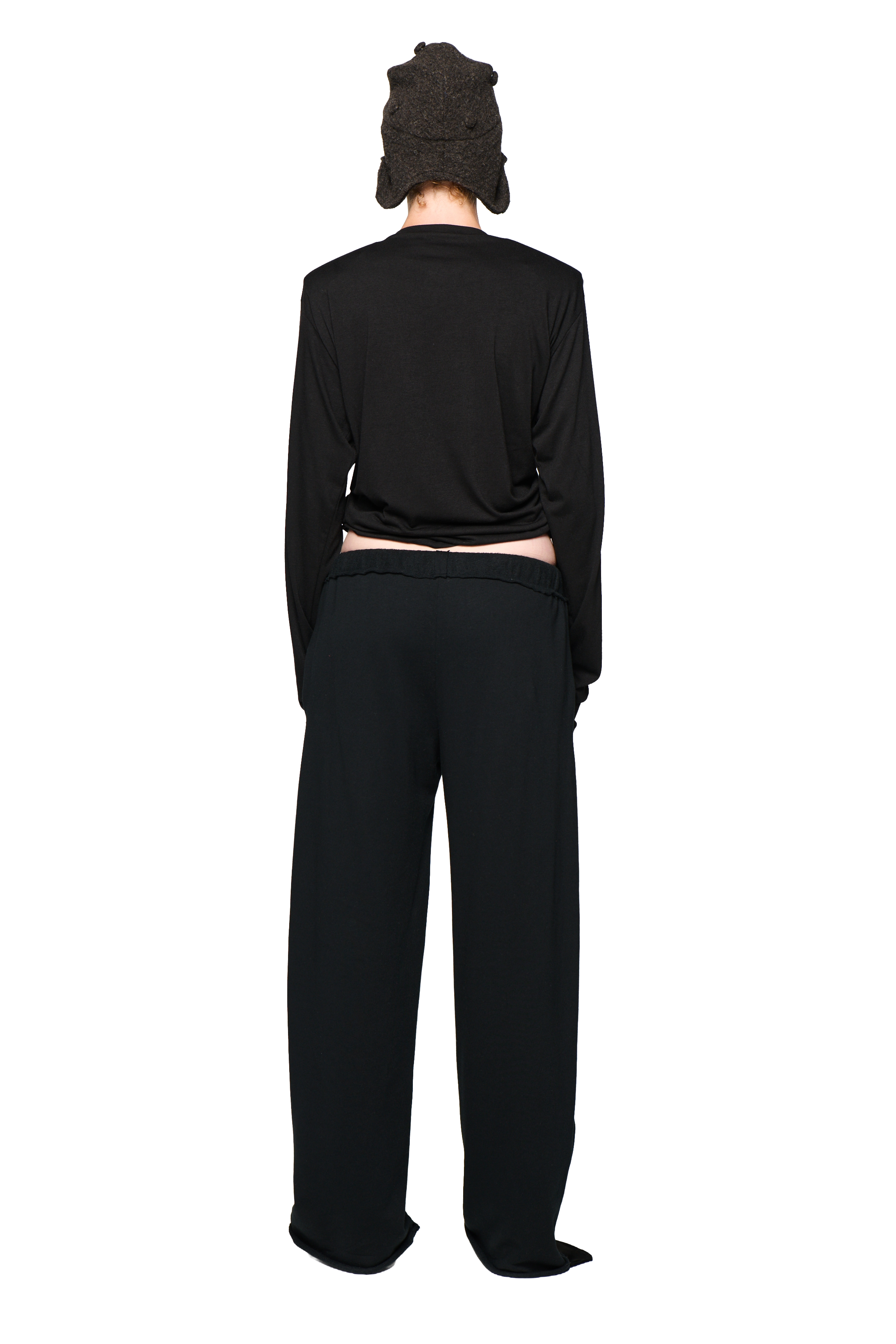 Scrunch long sleeve - black