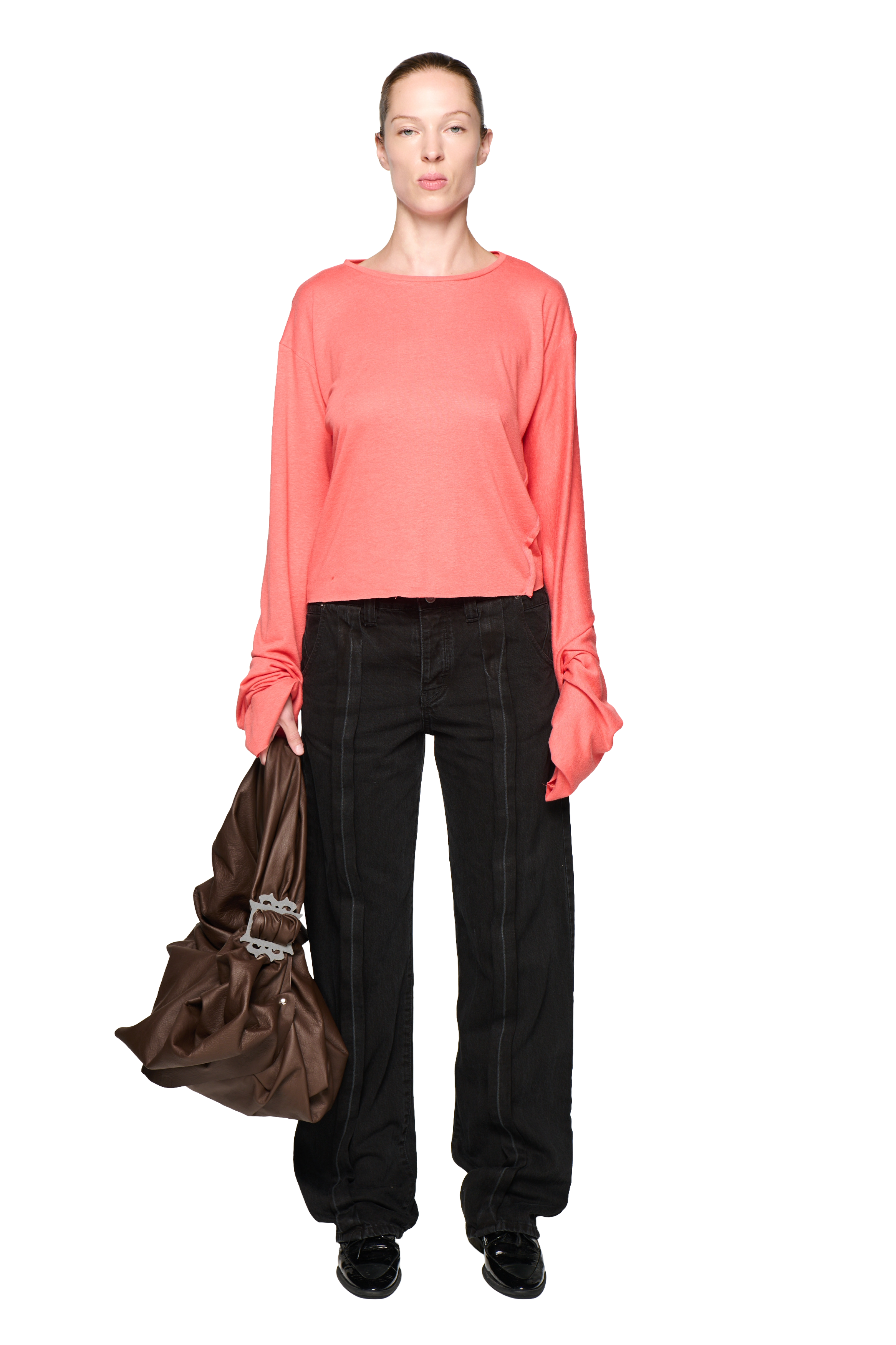 Basic long sleeve - coral
