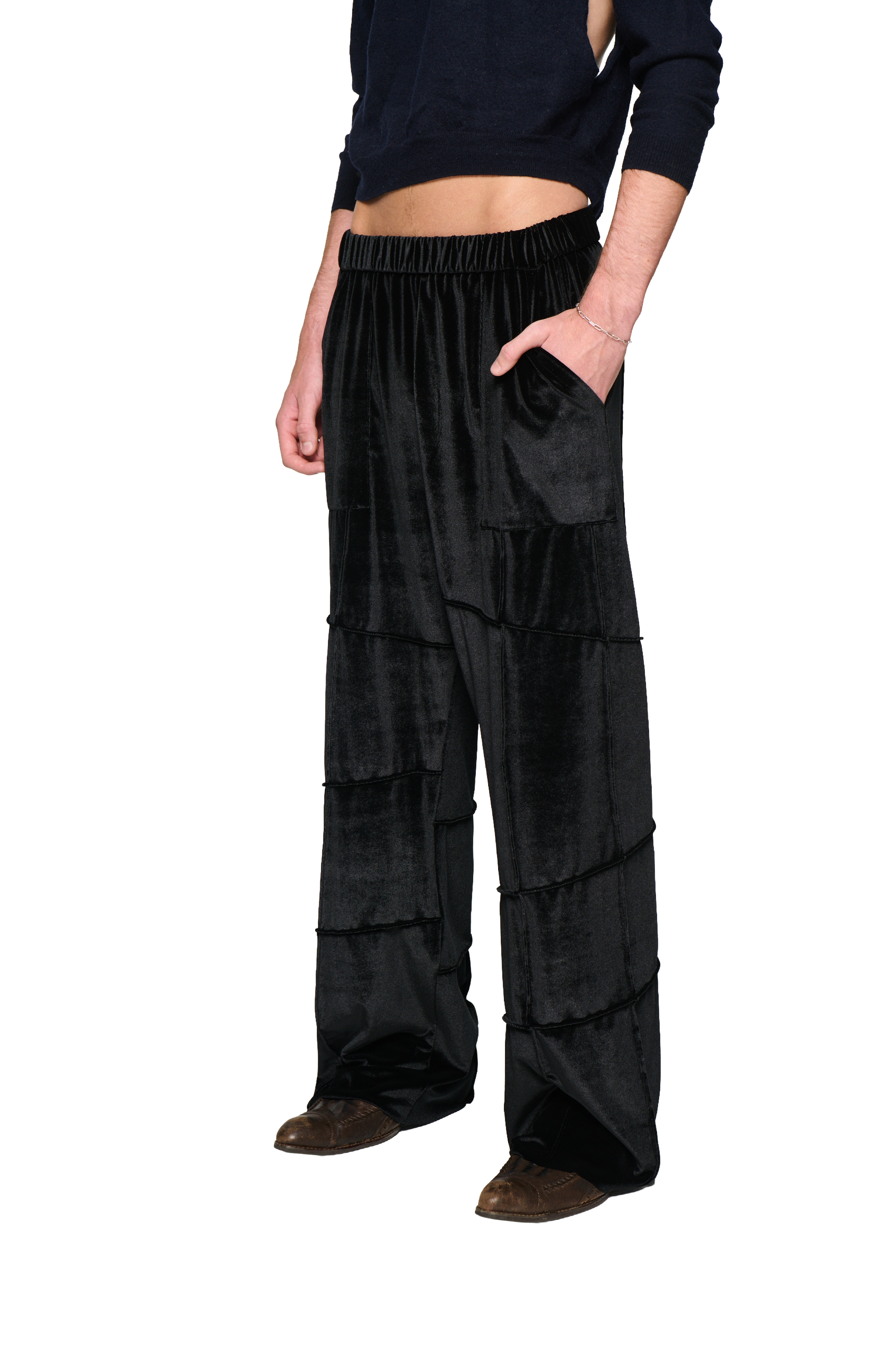 Baggy spider pant - black