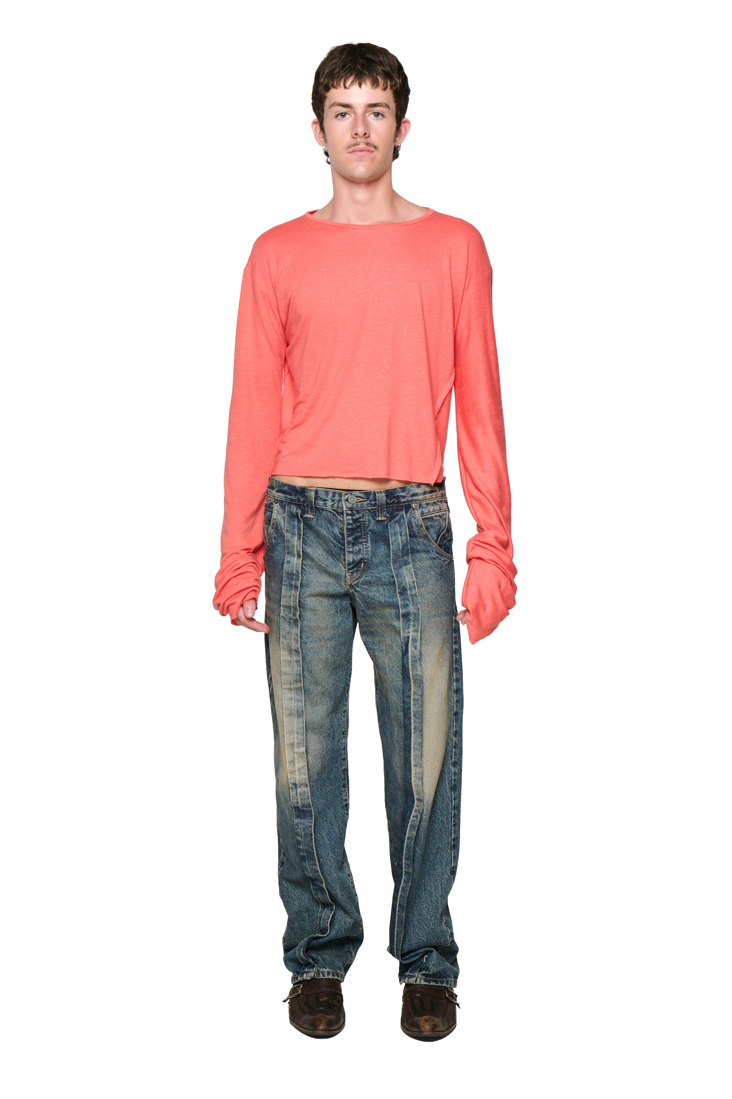Basic long sleeve - coral