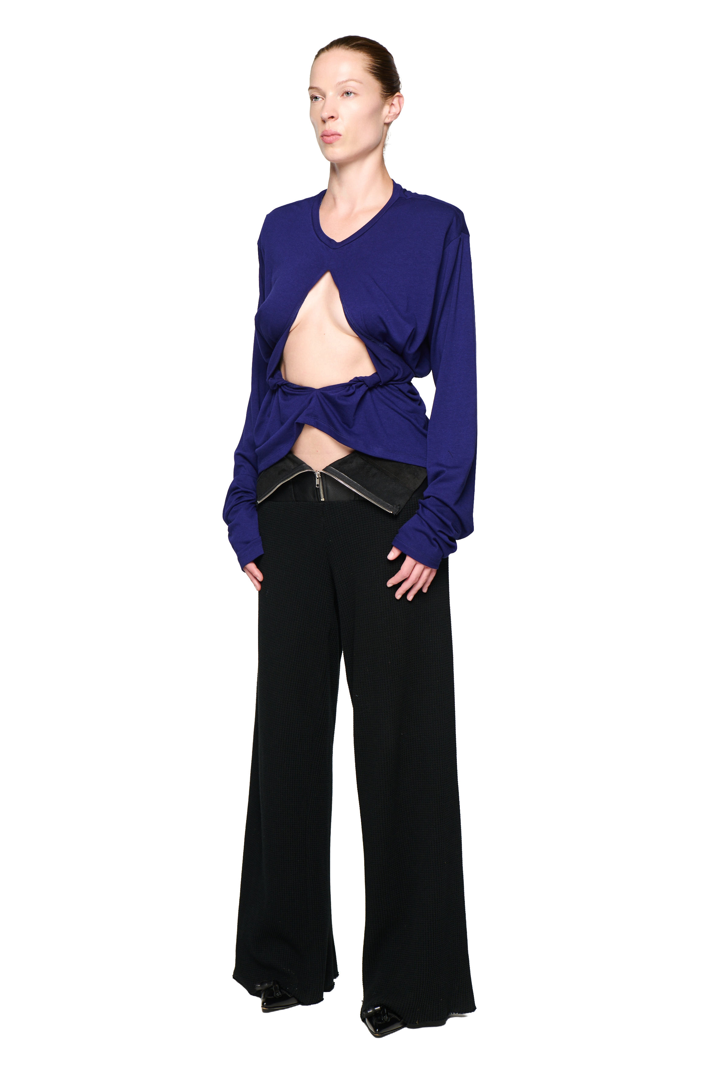 Scrunch long sleeve - purple