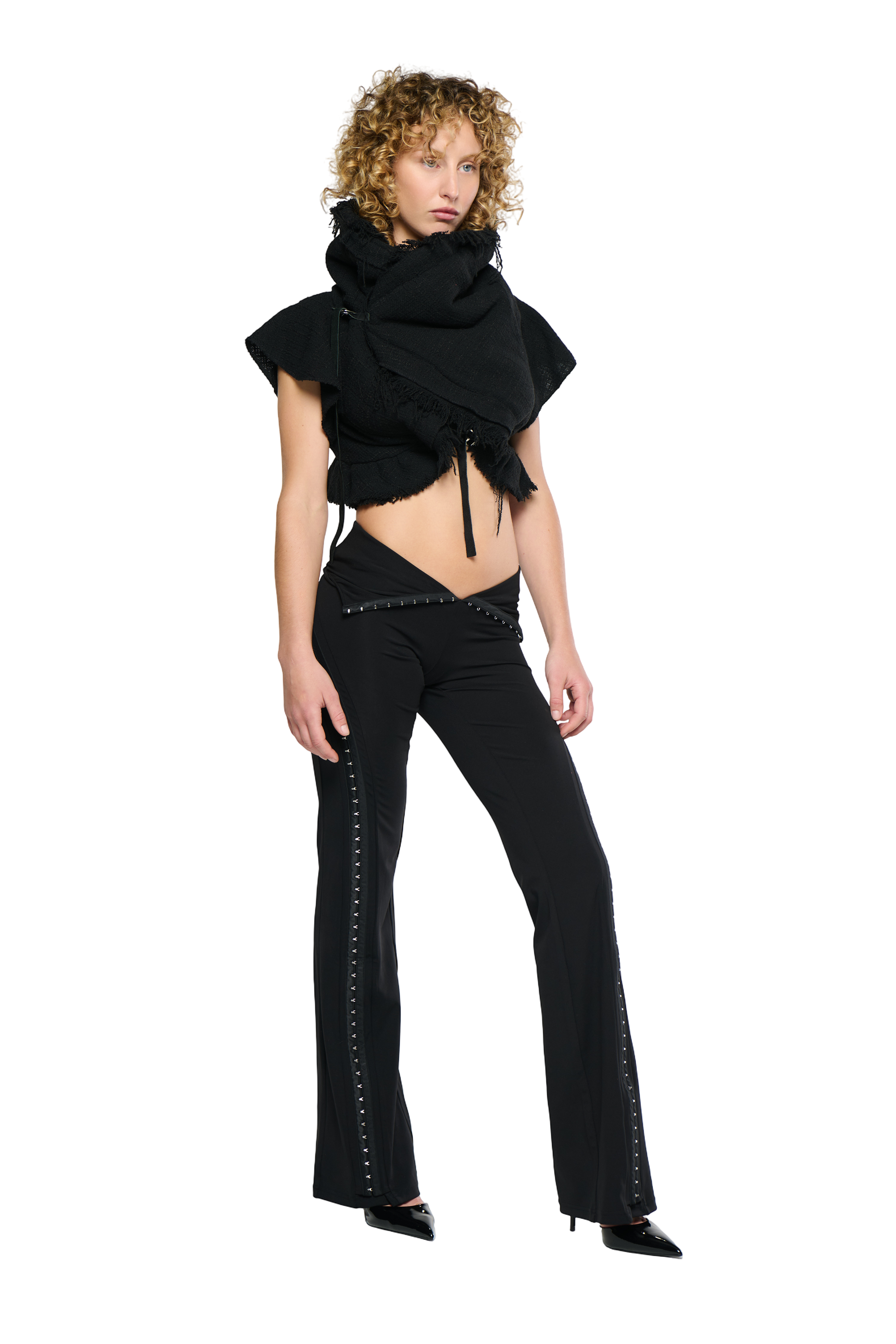 Hooked pant - black