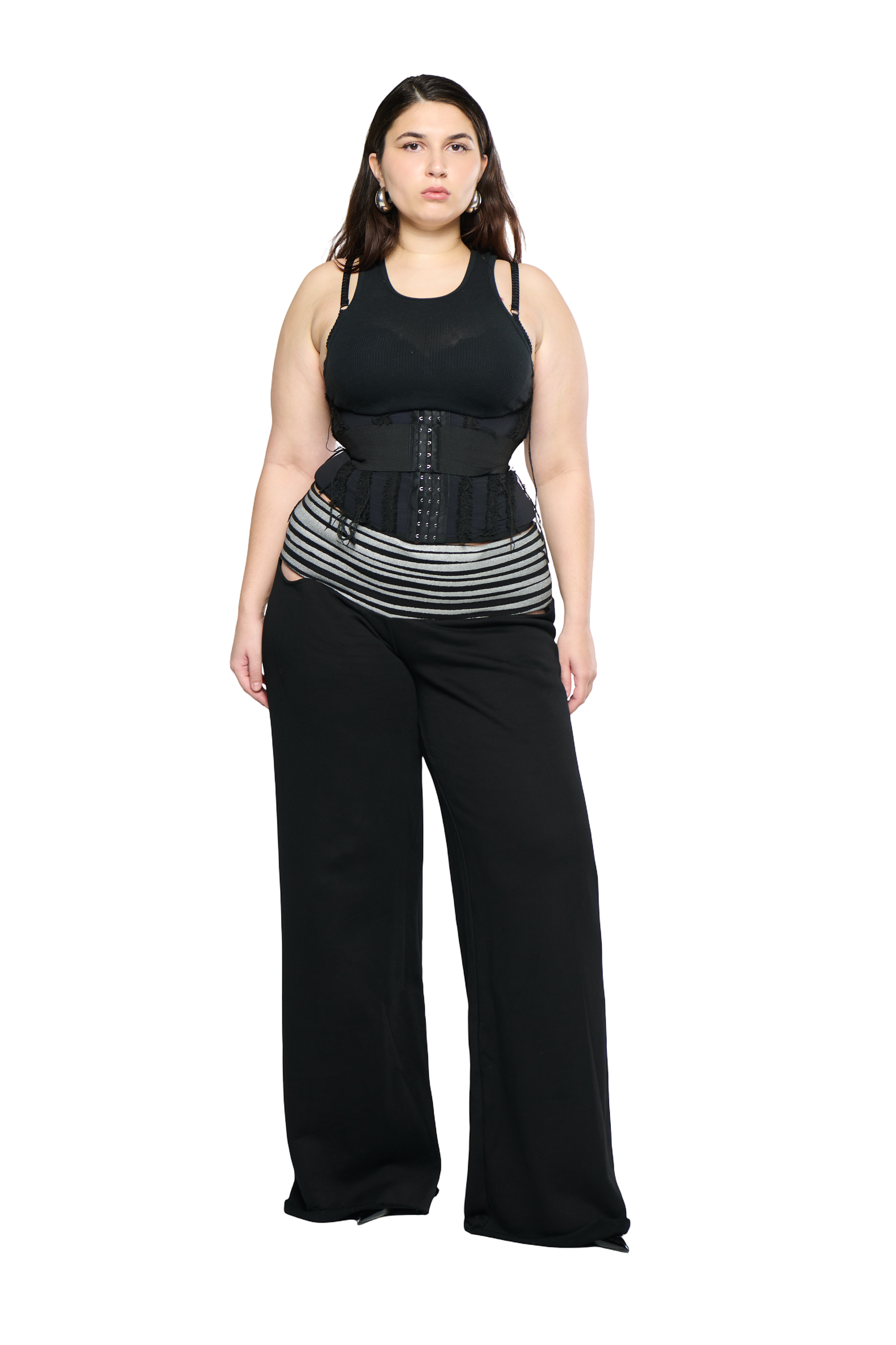 Circus pant - black/silver