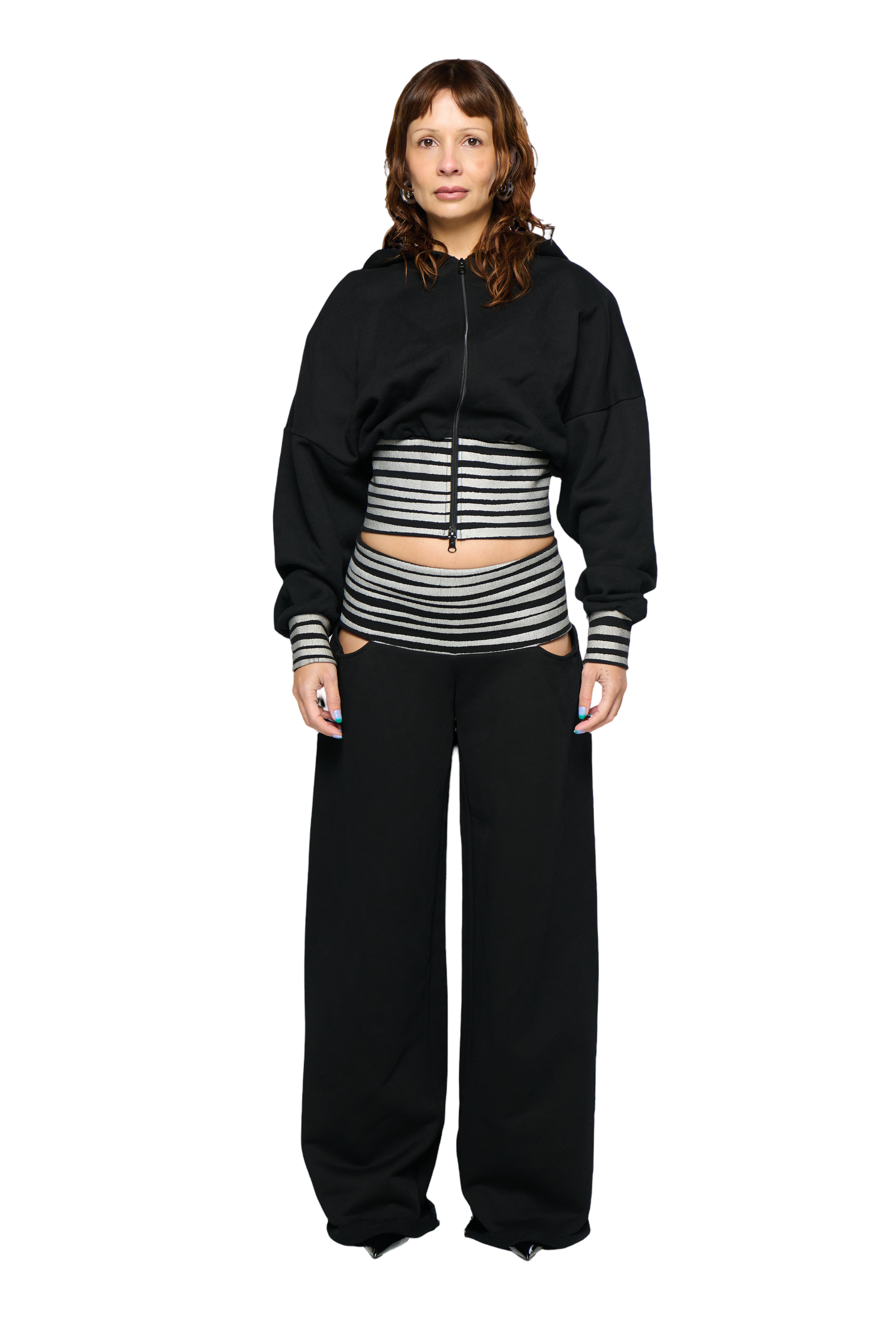 Circus pant - black/silver