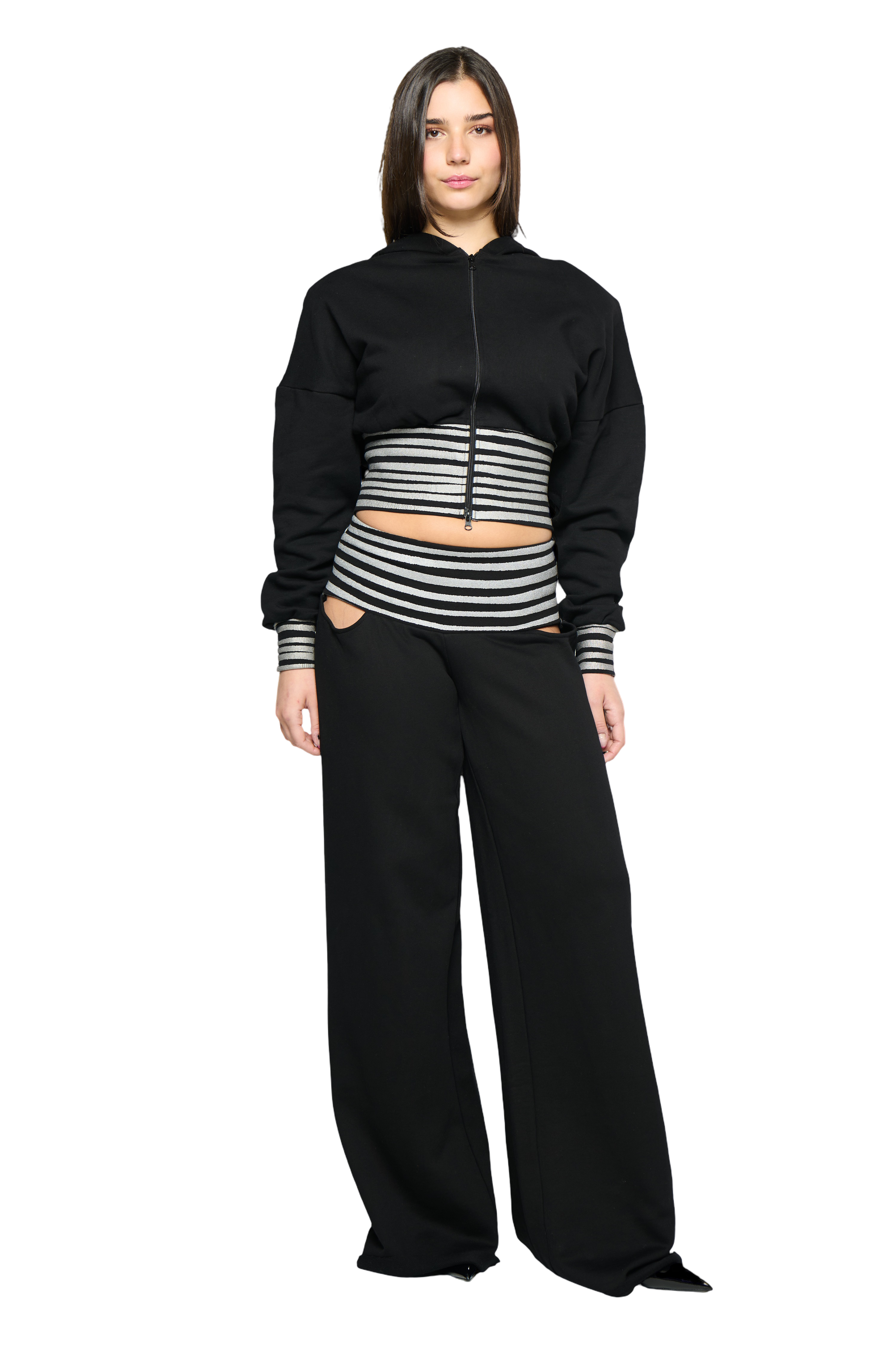 Circus pant - black/silver
