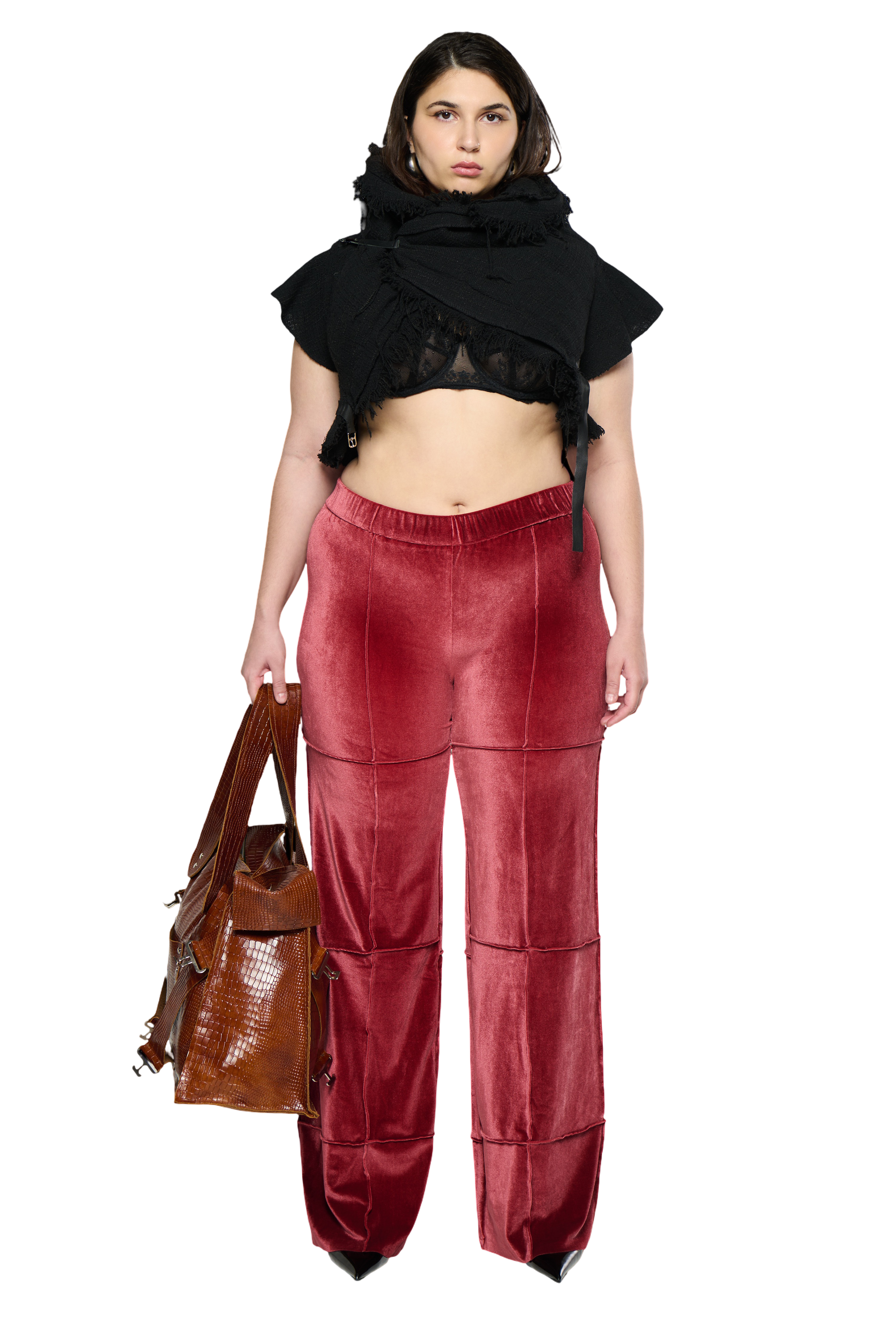 Spider pant straight - burnt orange