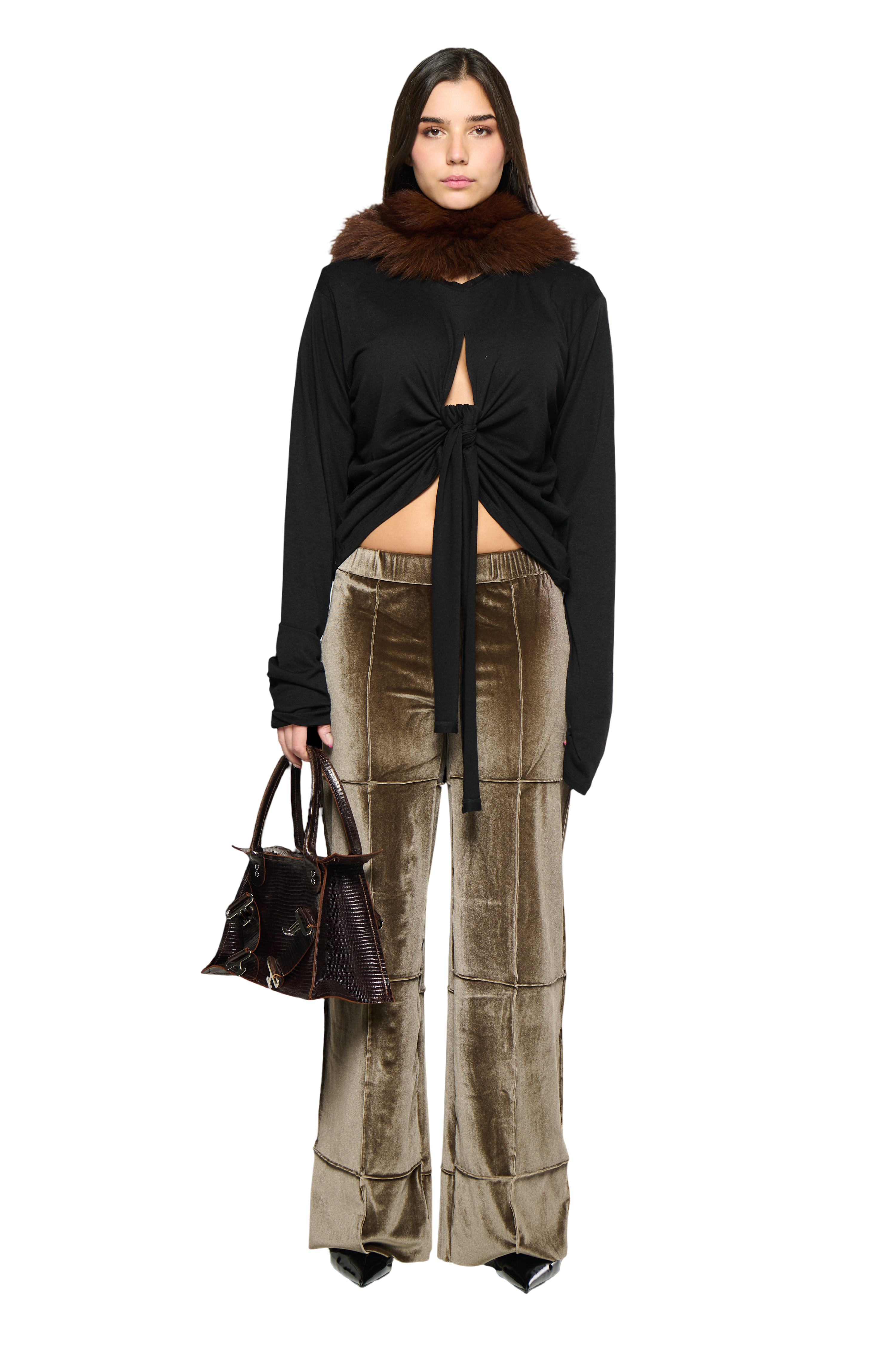 Spider pant straight - taupe