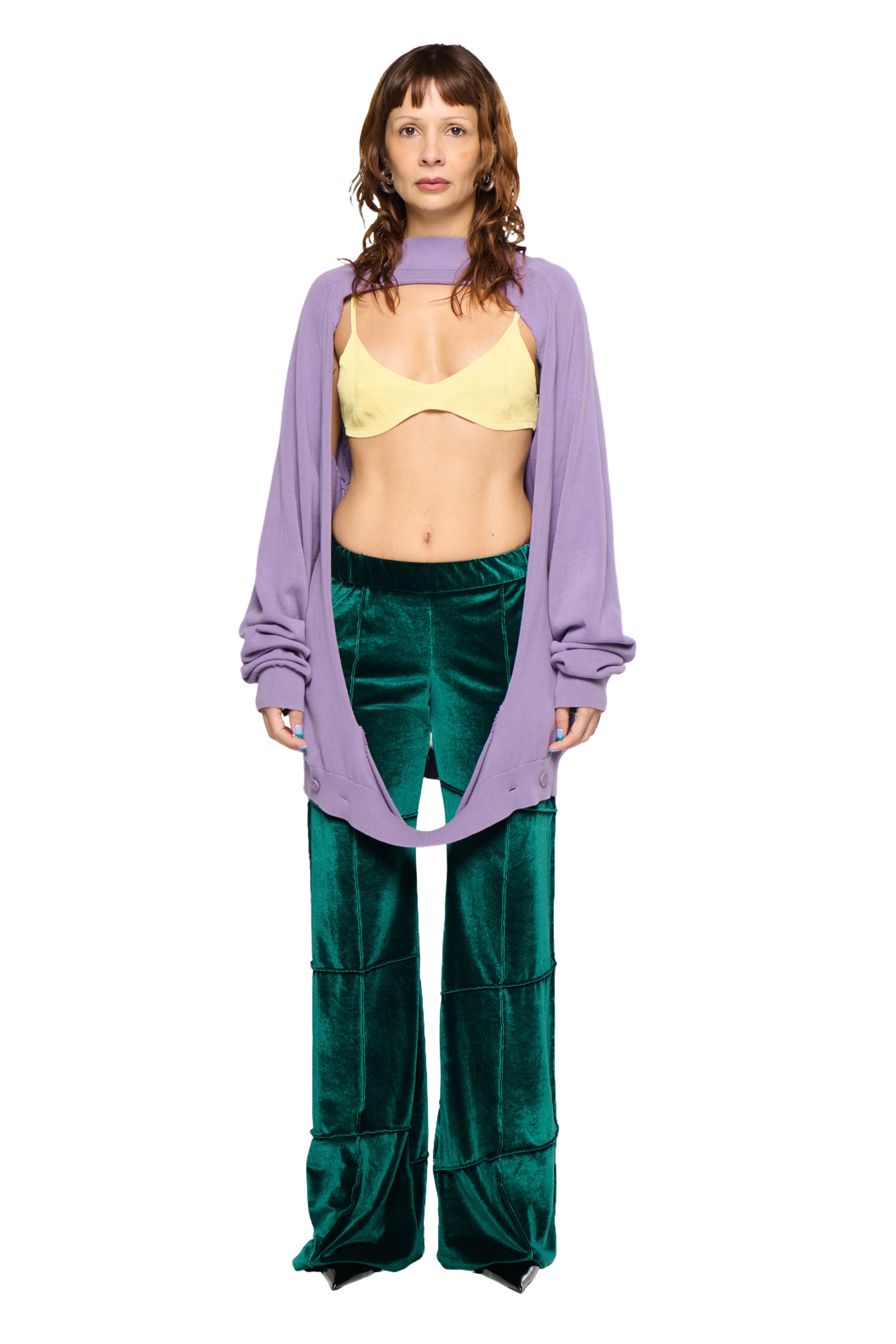 Spider pant - bottle green (flare)