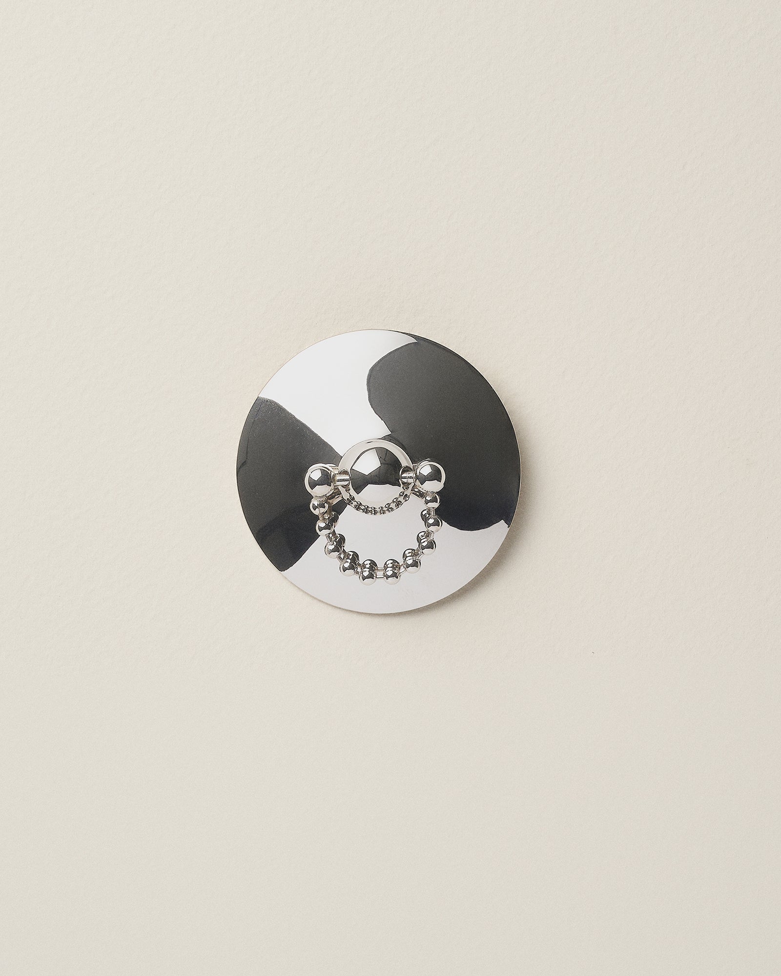 Lamina barbell brooch