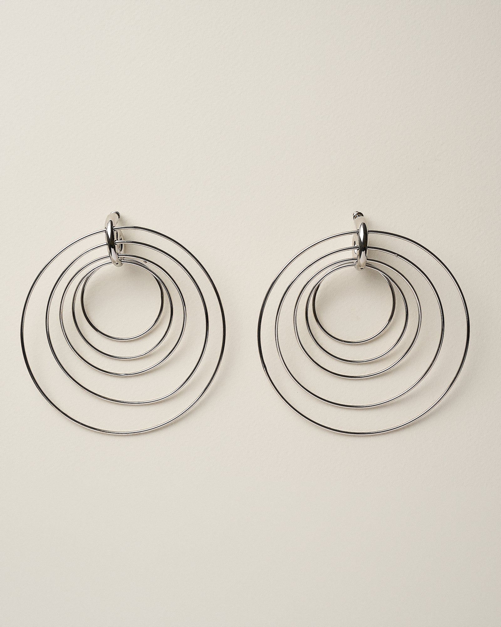 Pierced serpent hoops large