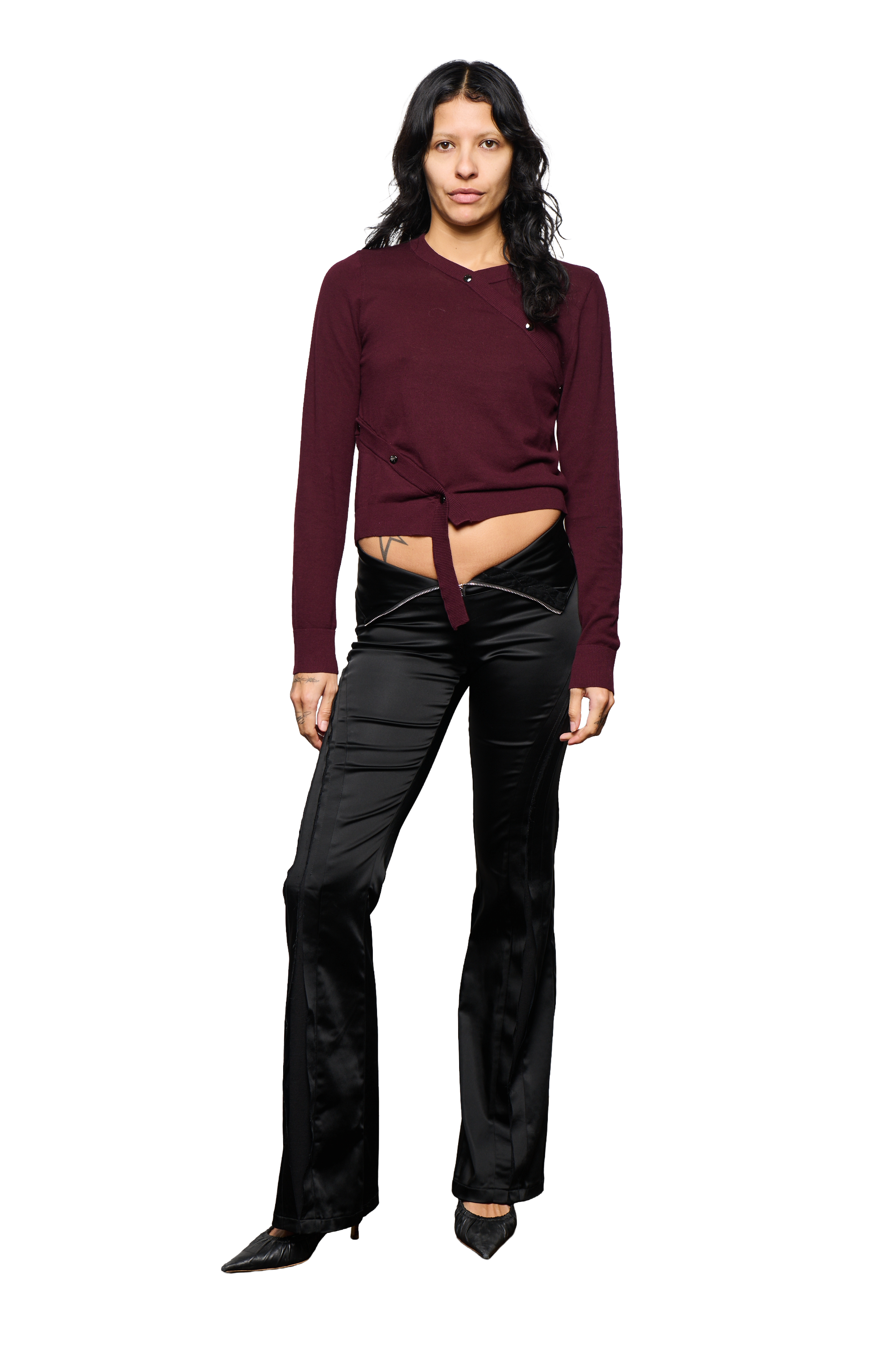Dark horse cardigan - eggplant
