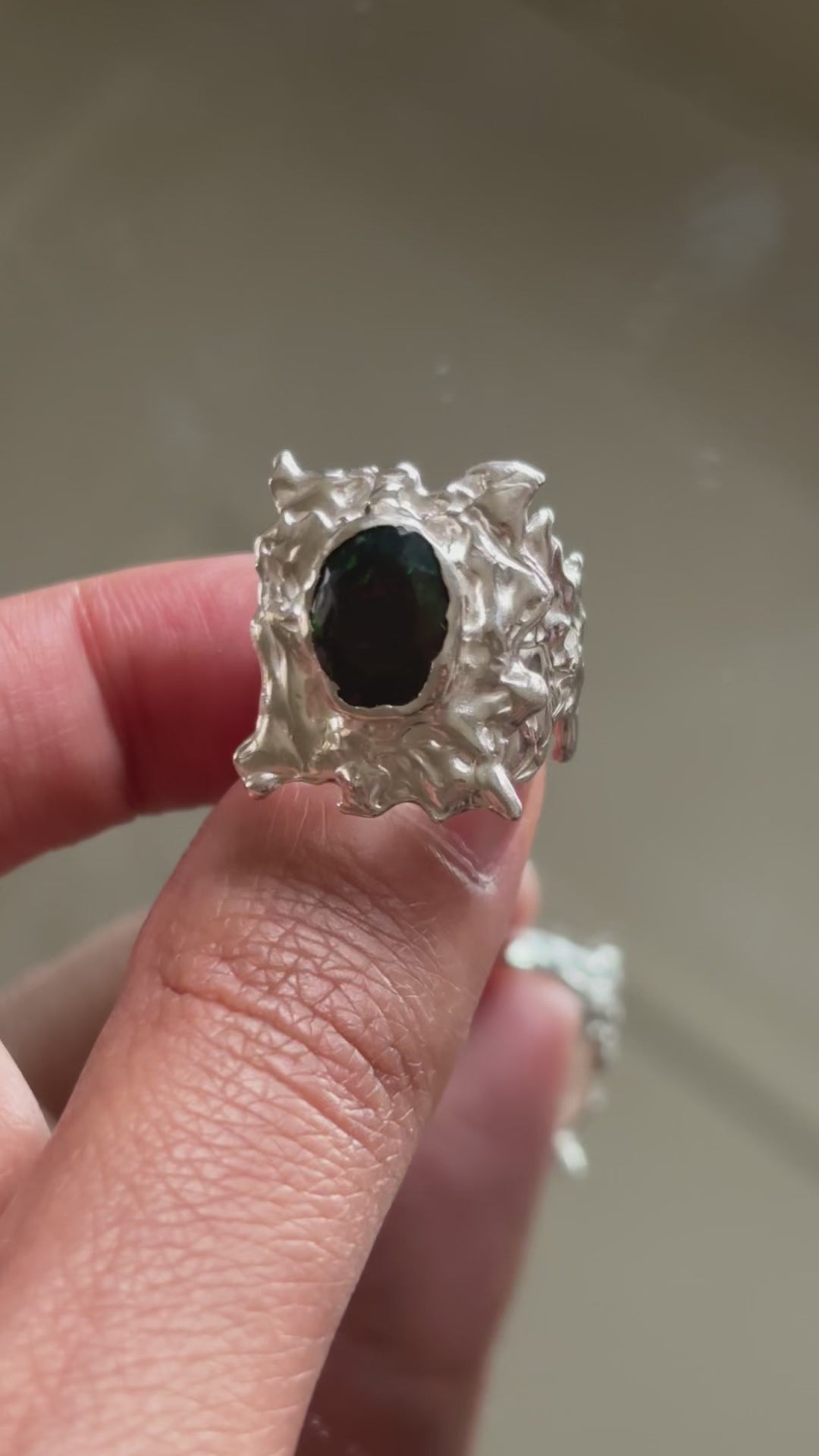 Framed fragment ring - size j
