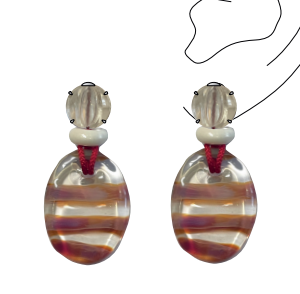 Marginella drop earrings