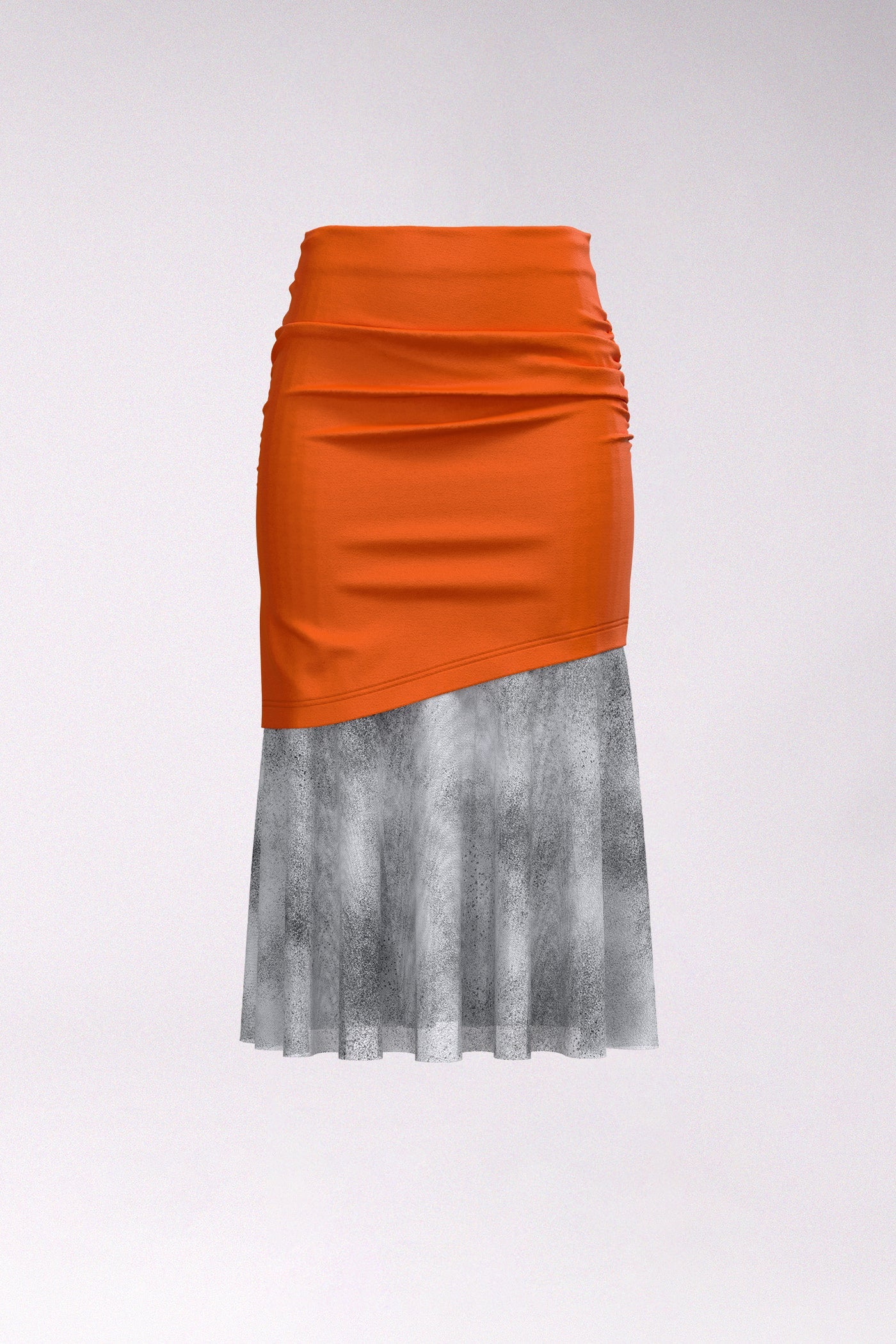 Rouched skirt