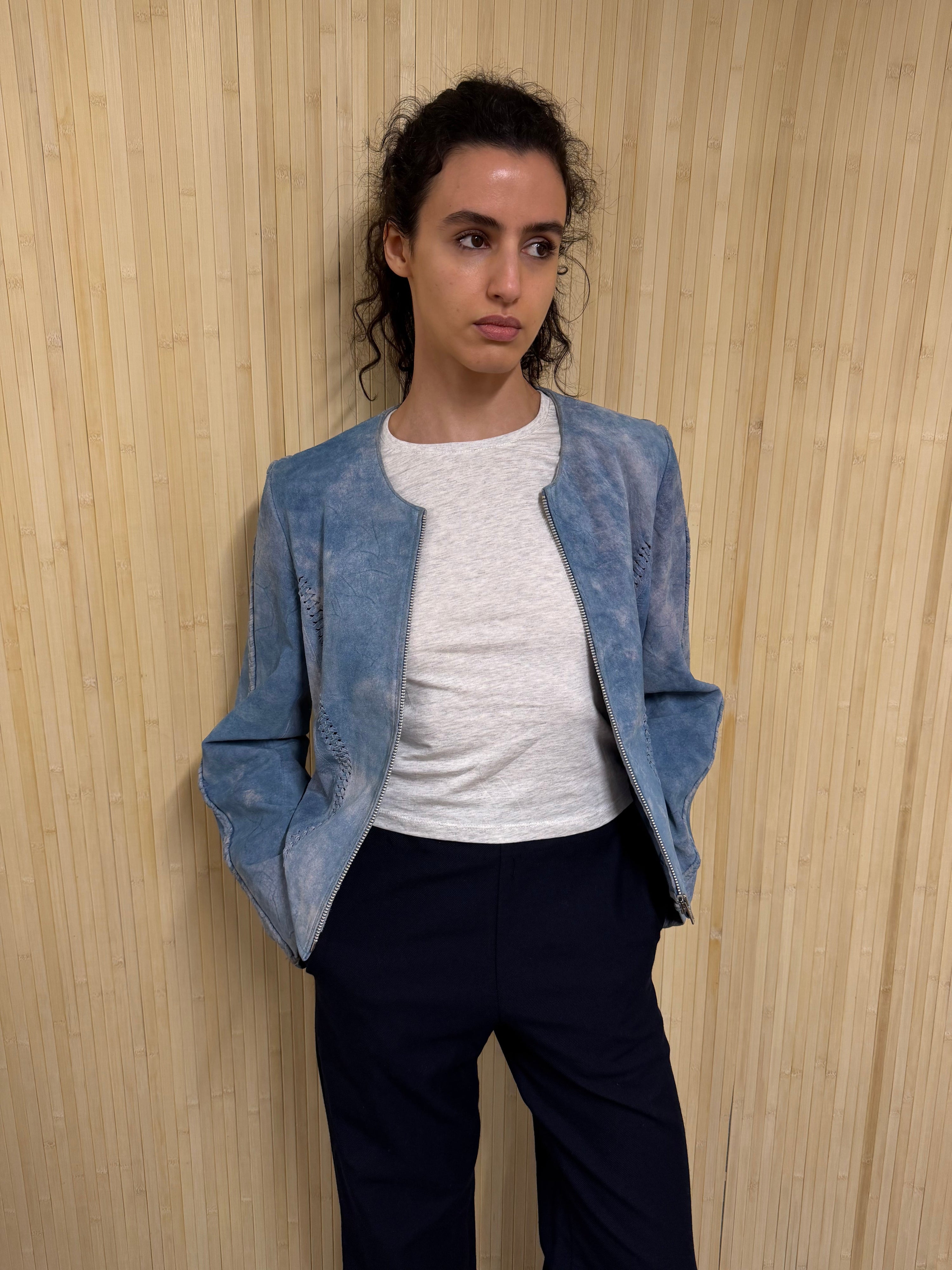 Faded suede jacket