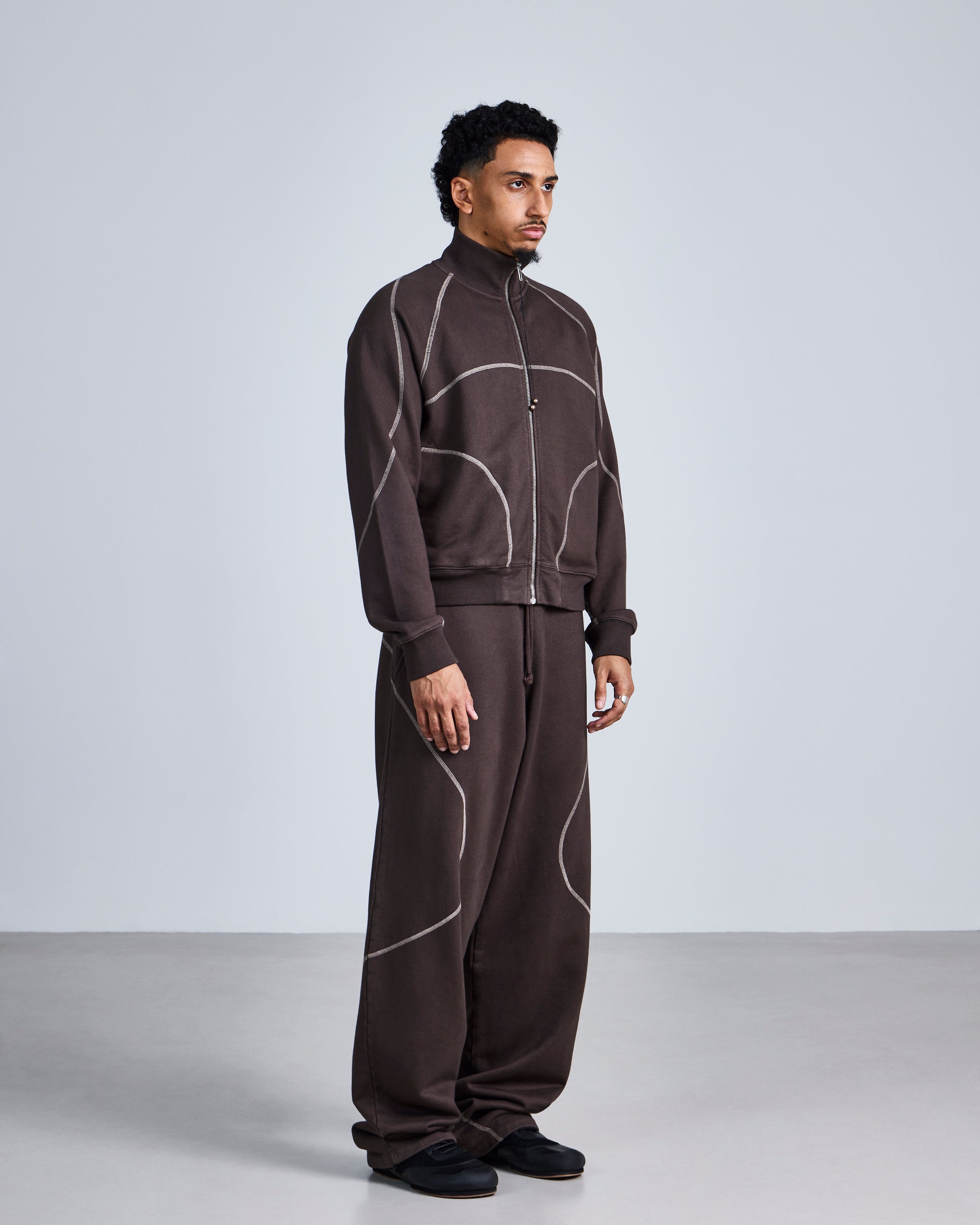 Coverstitch track jacket