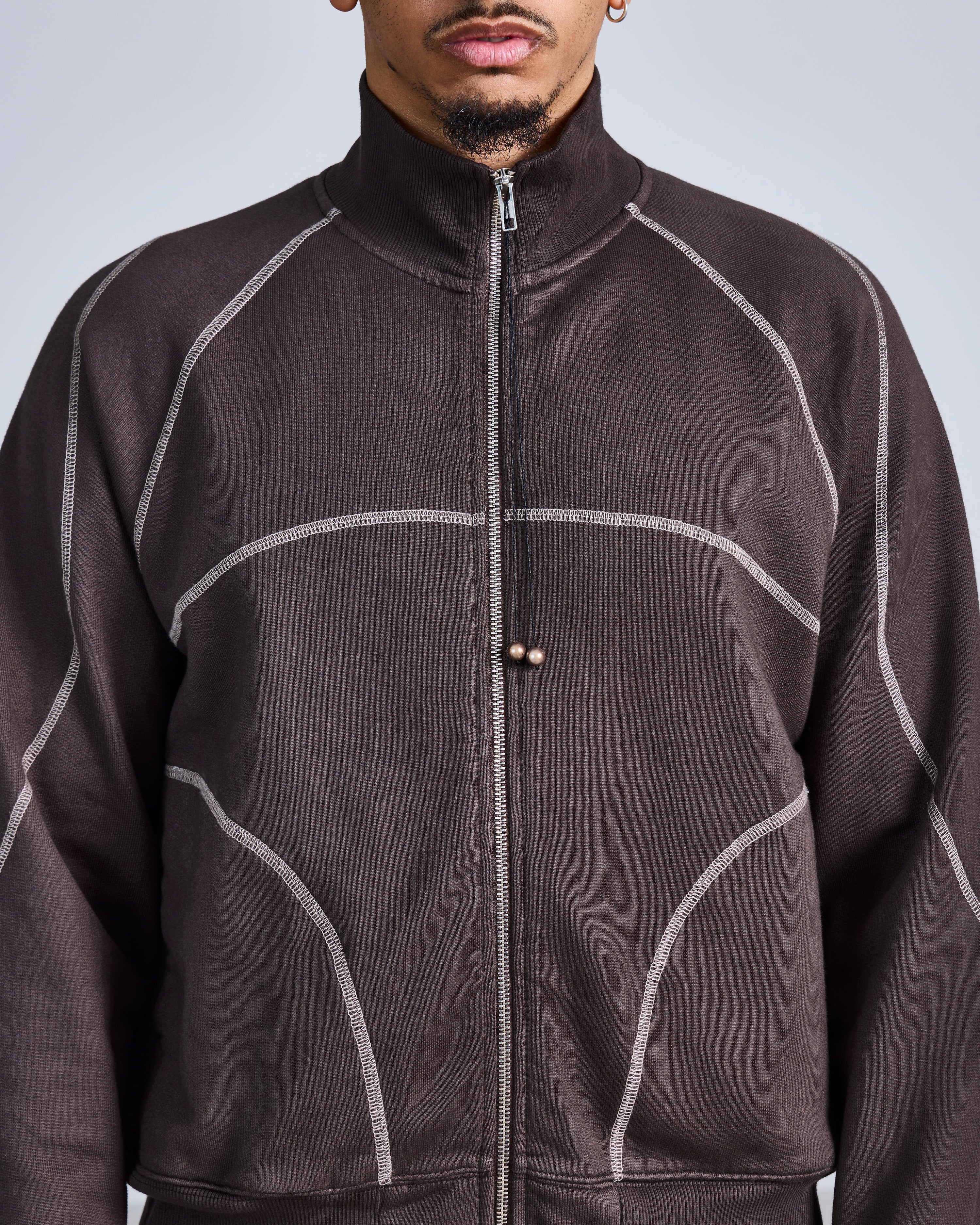 Coverstitch track jacket