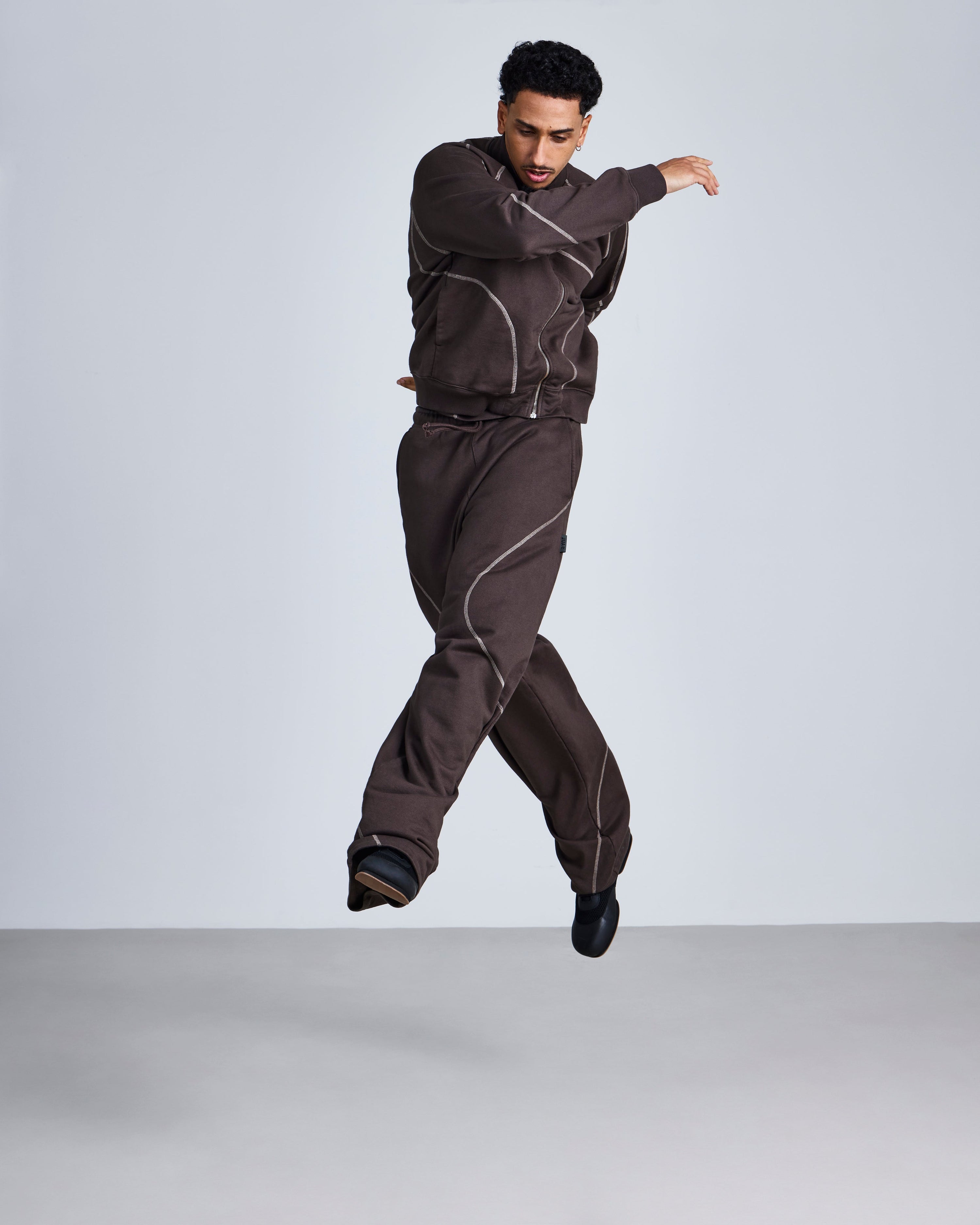 Coverstitch track jacket