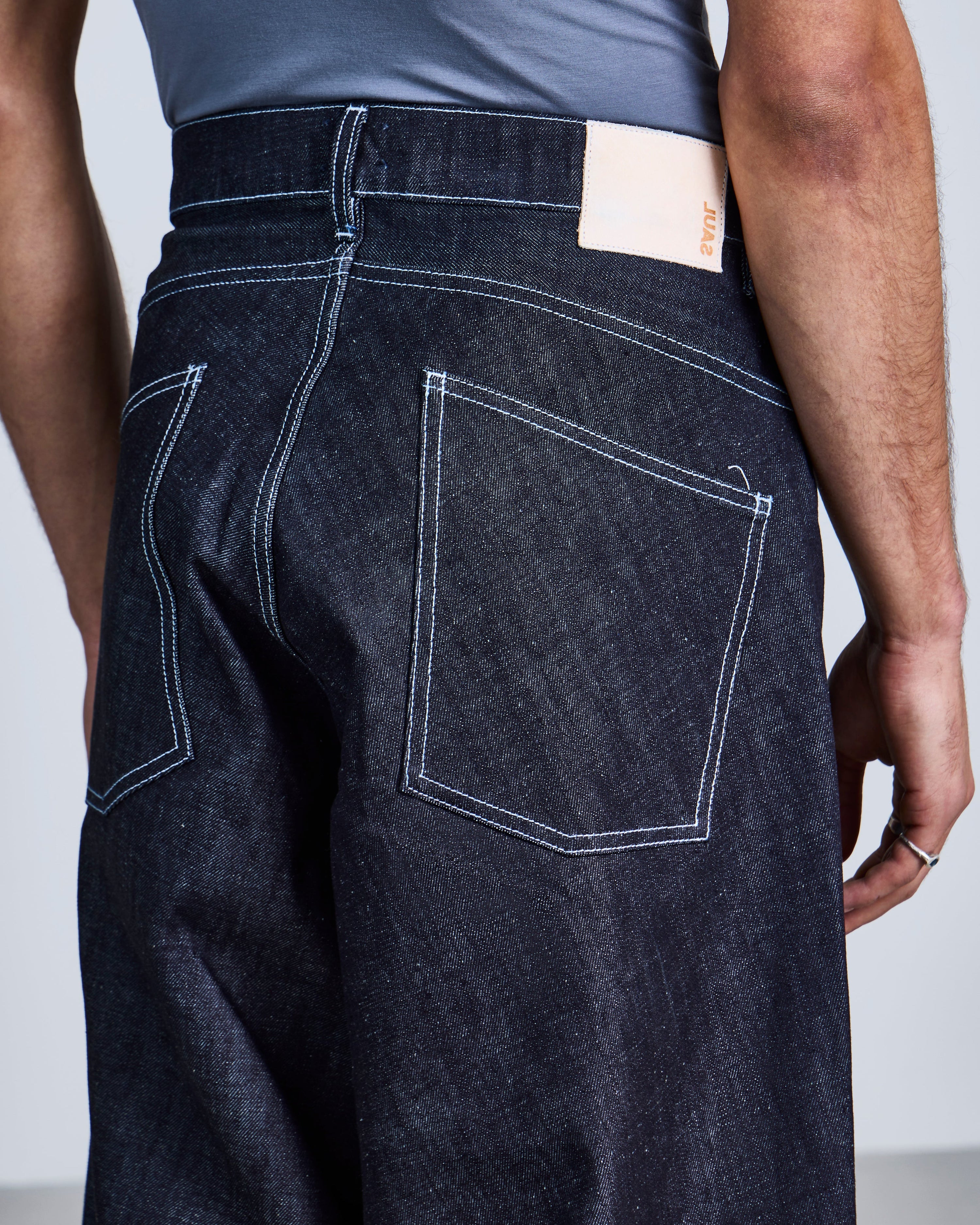 Kinetic cut denim jeans
