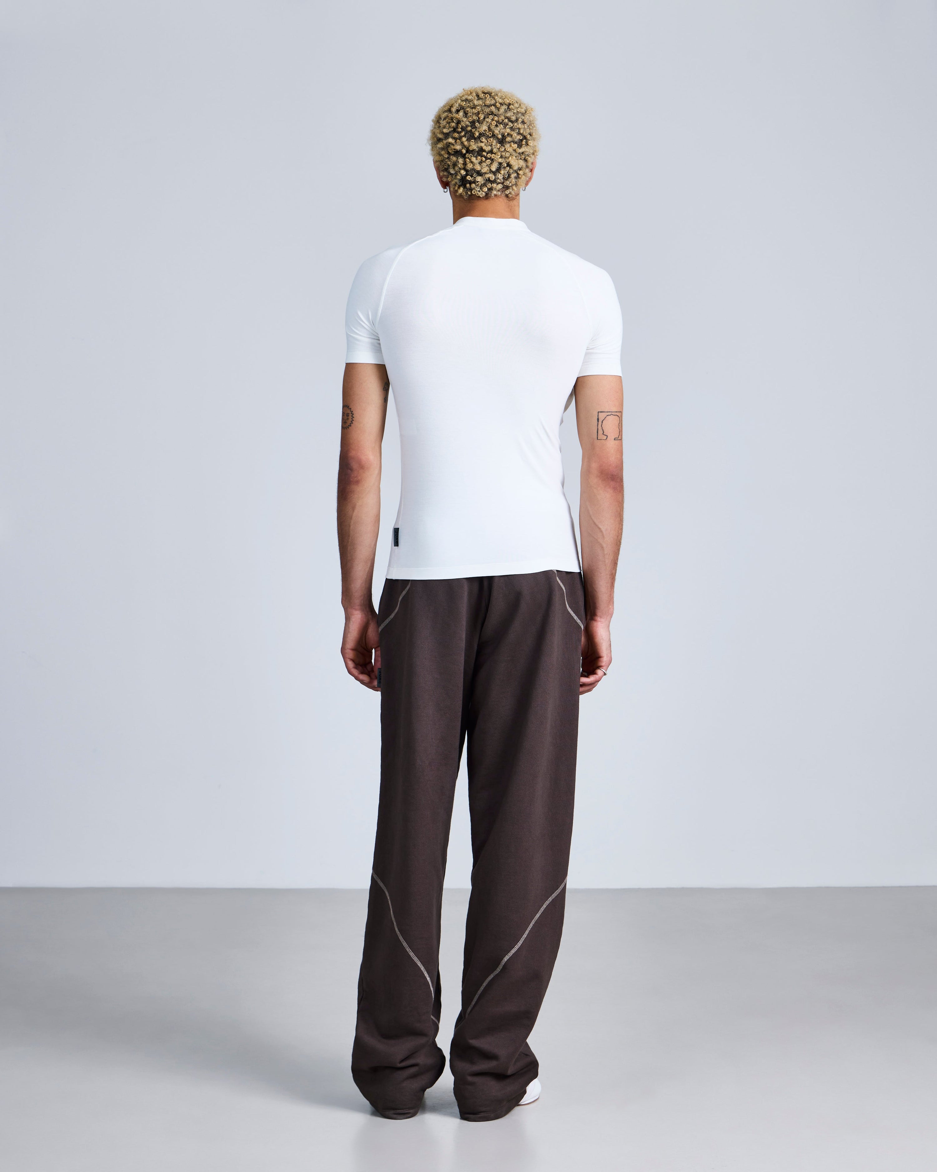 Asymmetric henley shirt