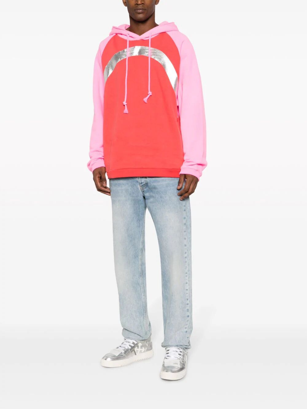 Unisex rainbow hoodie knit